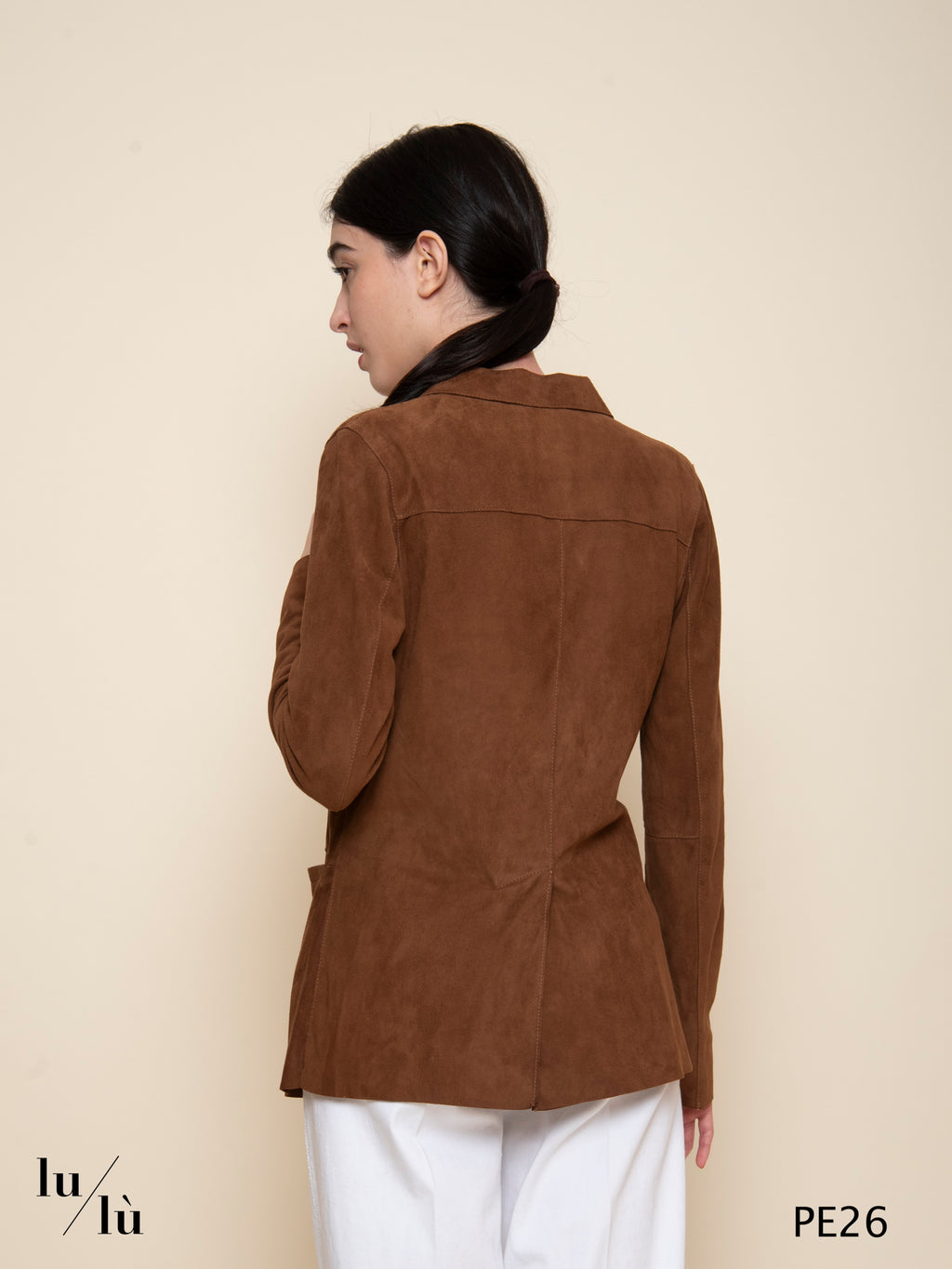Domitilla Cuoio - Giacca donna in pelle scamosciata