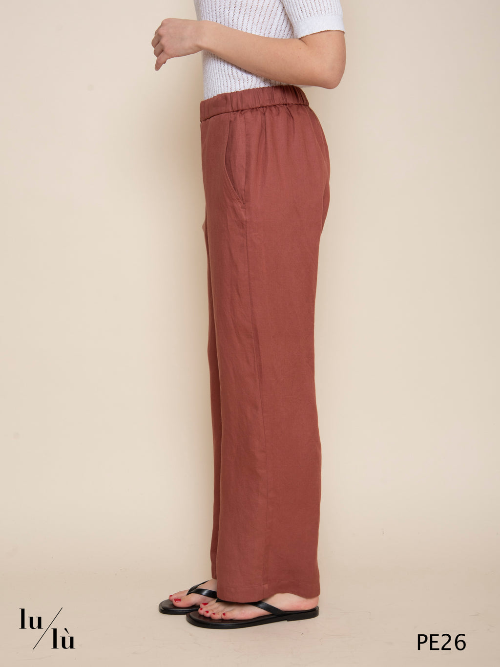 Pantero - Pantalone donna in tencel e lino