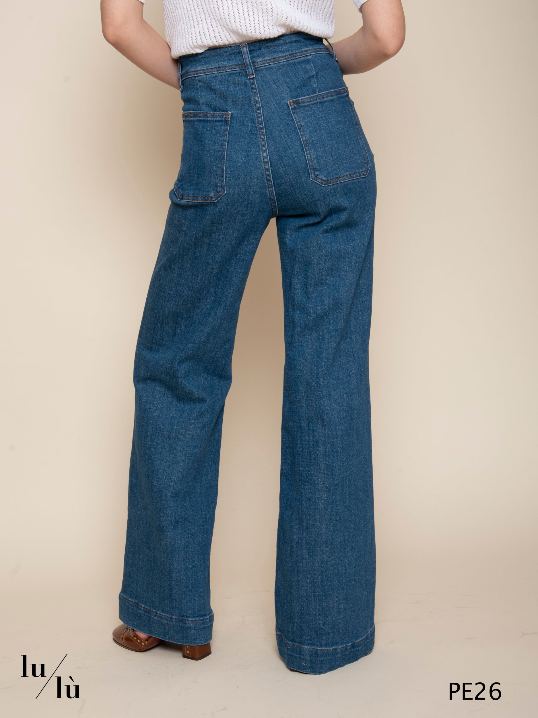 Charlie - Jeans flared donna a vita alta