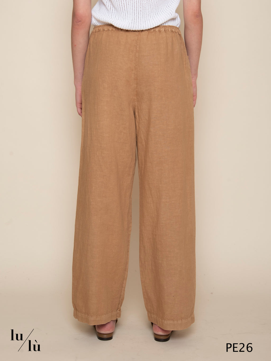 Bastian - Pantalone donna in lino gamba larga