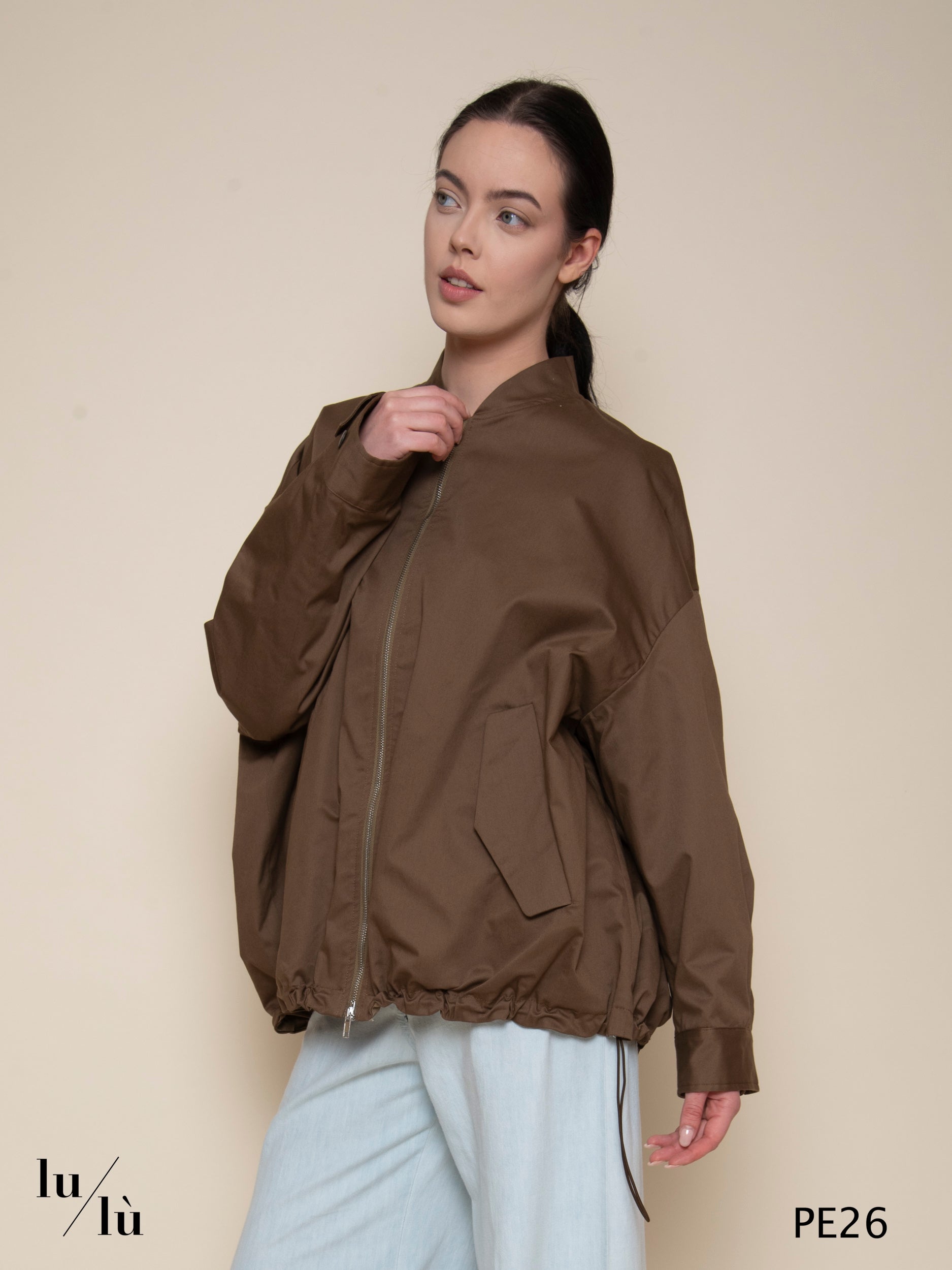 Kafka - Bomber donna oversize in cotone