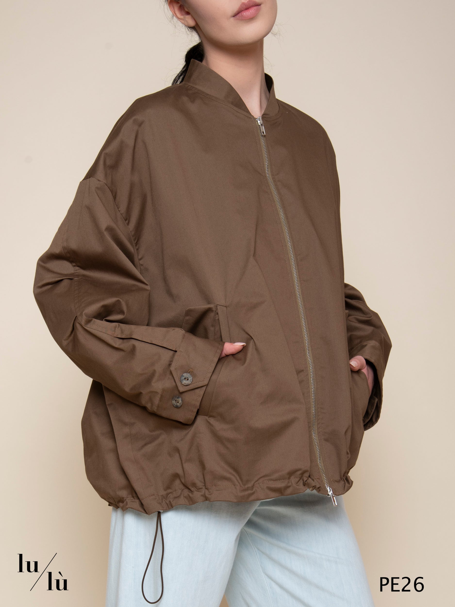 Kafka - Bomber donna oversize in cotone