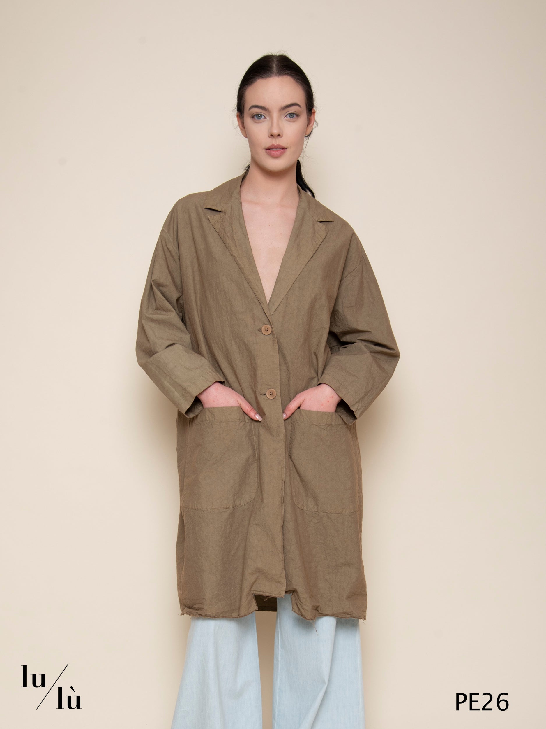 Tulips - Trench leggero sfoderato in cotone