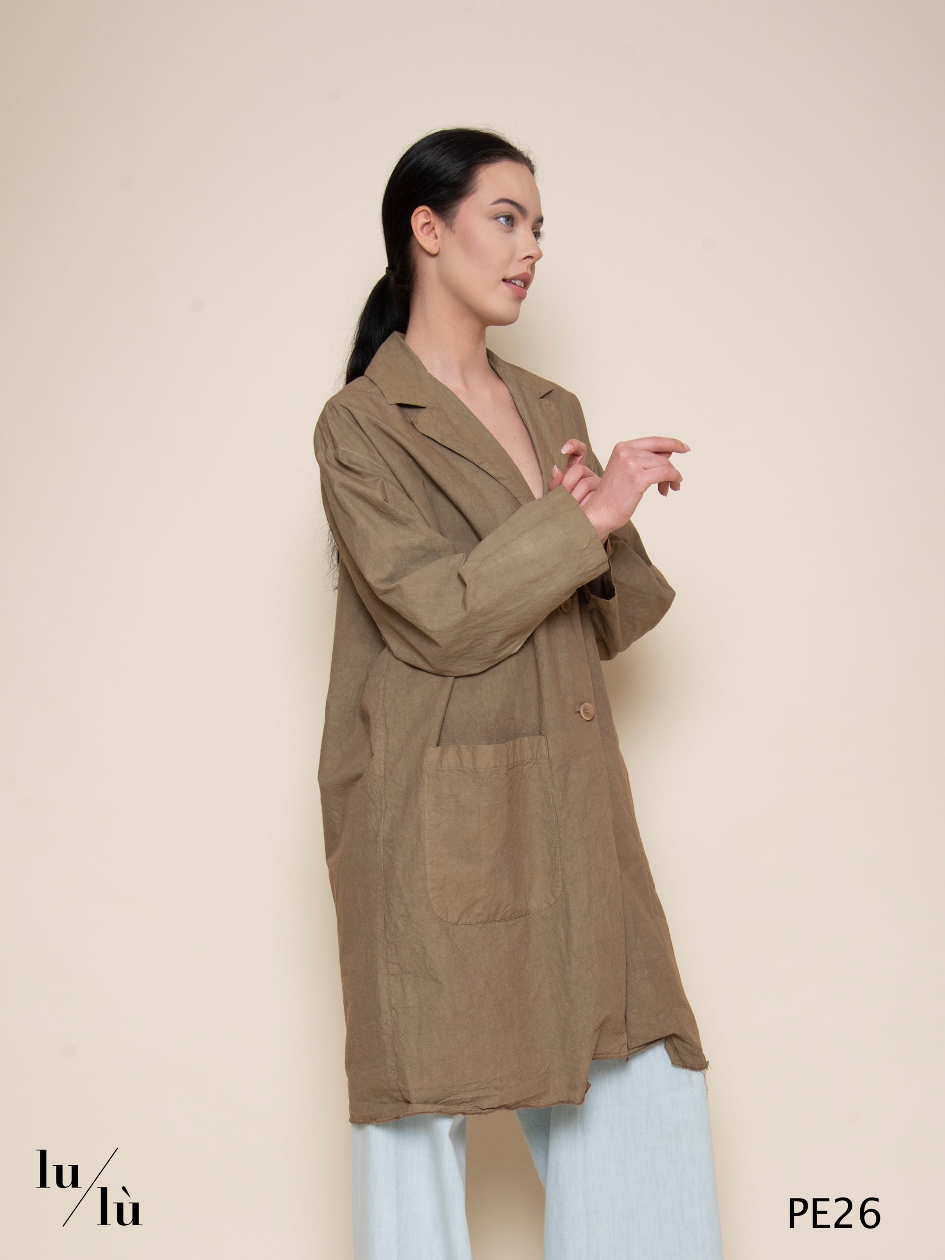 Tulips - Trench leggero sfoderato in cotone