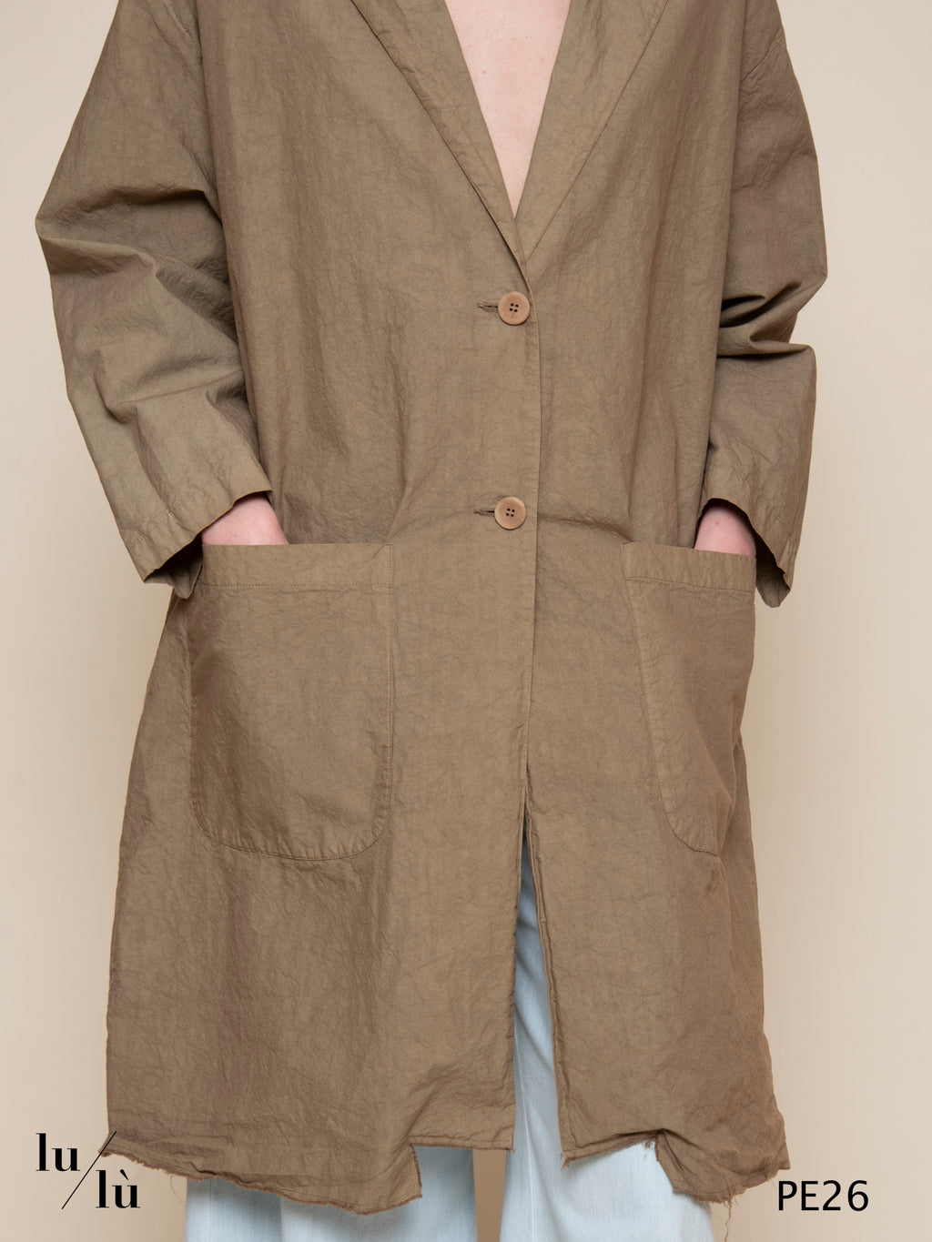 Tulips - Trench leggero sfoderato in cotone