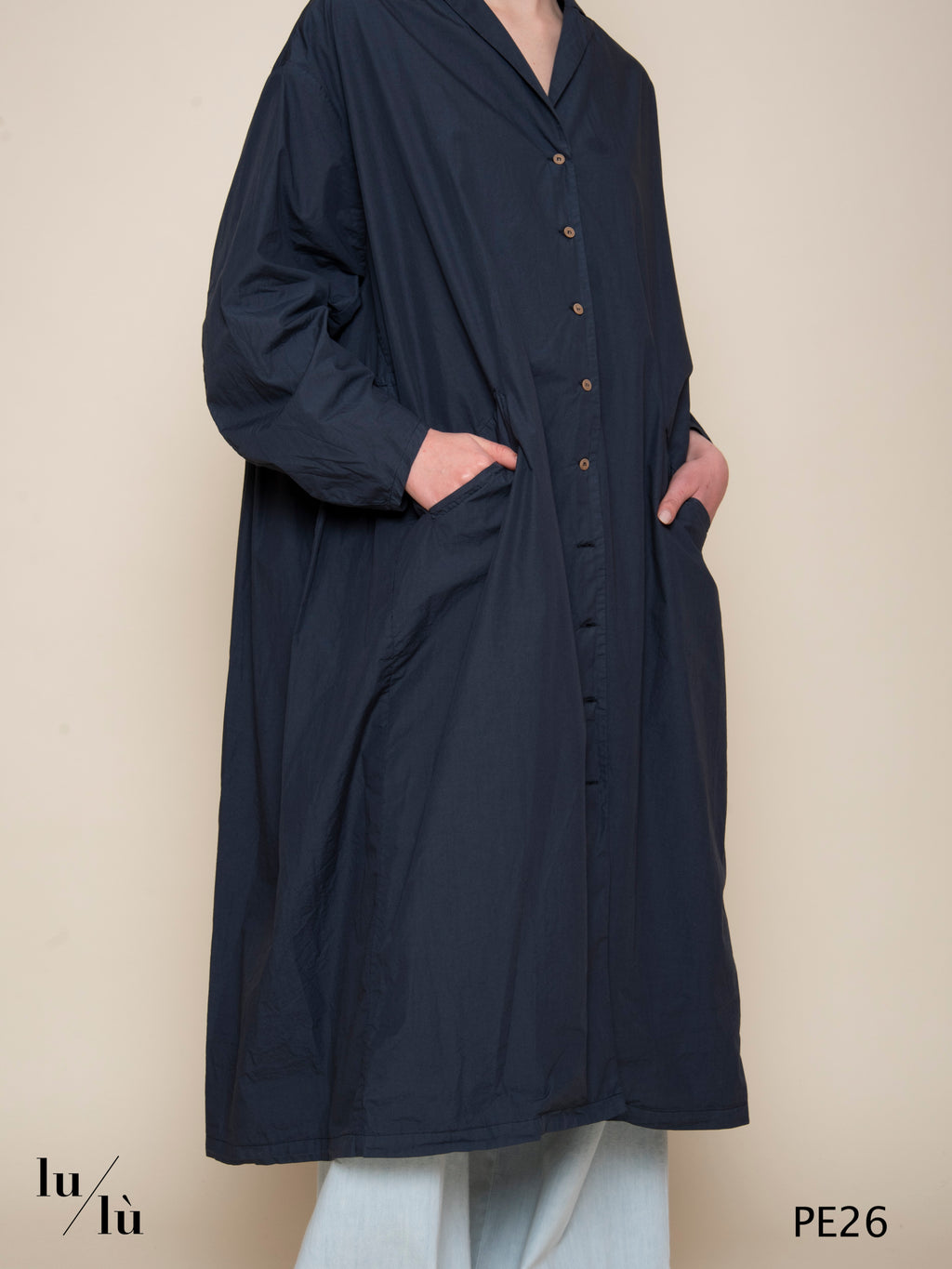 Cesanne - Trench lungo in popeline di cotone