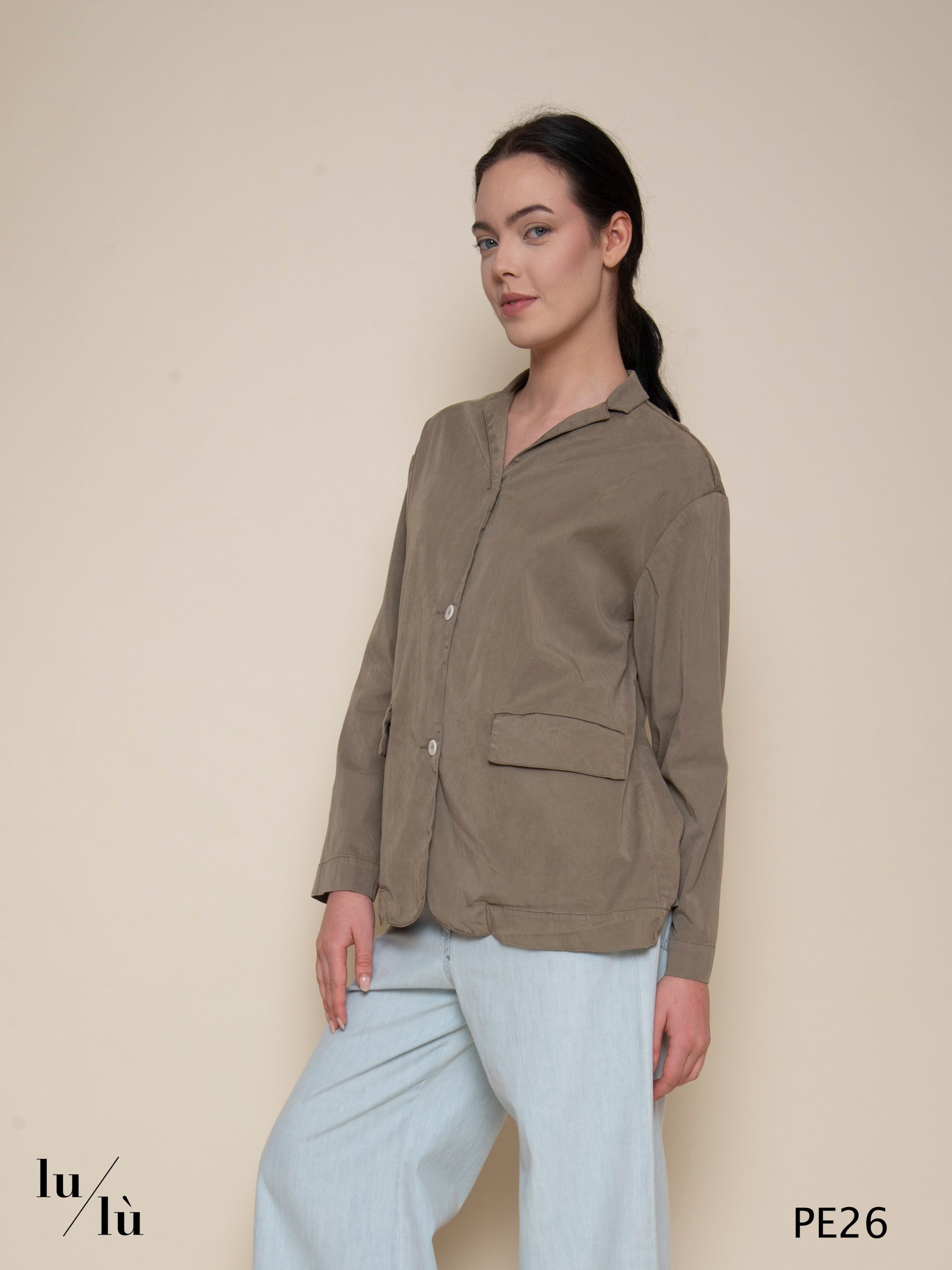 Ninfea - Blazer donna in cotone sfoderato