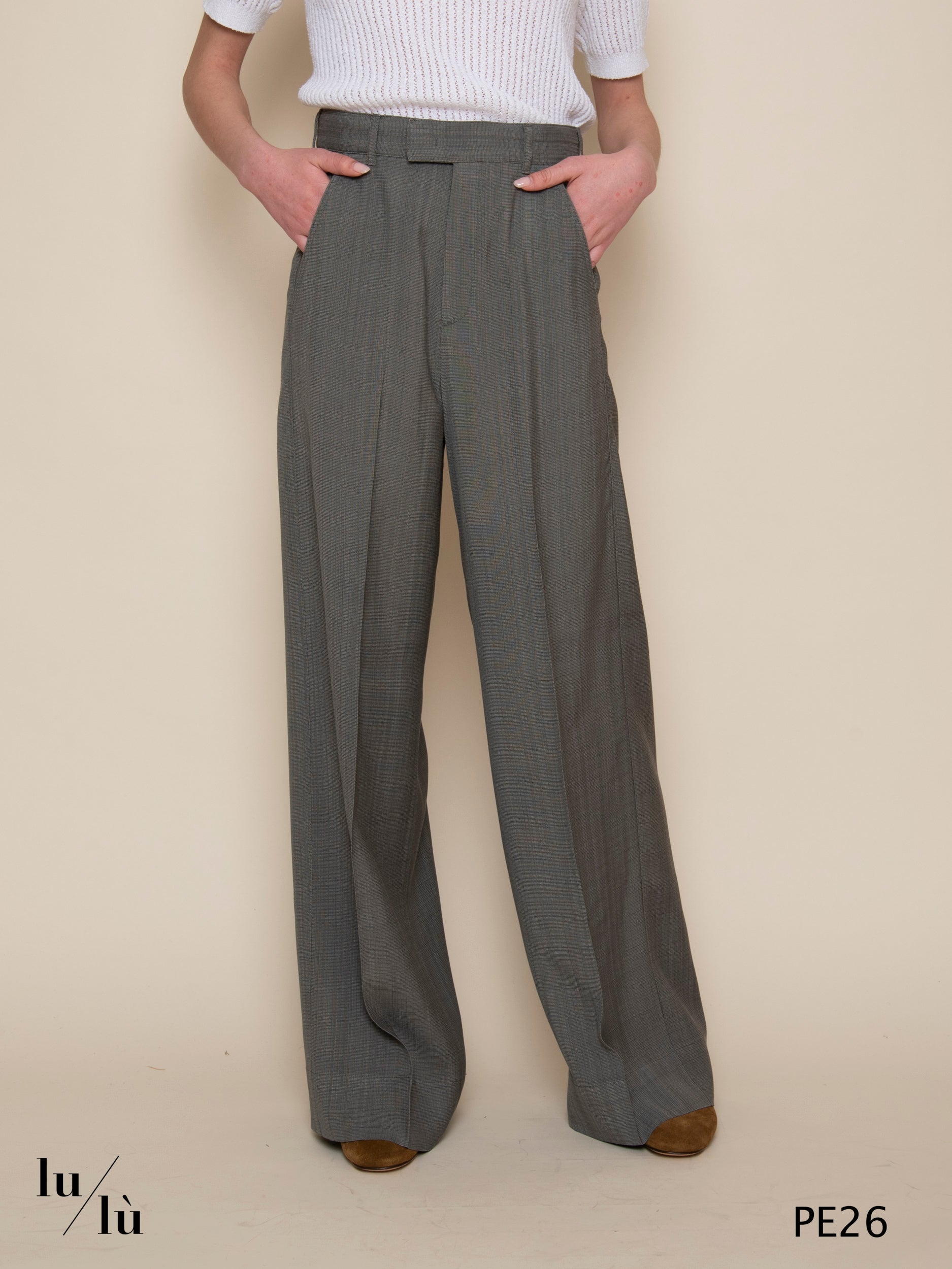 Hippolite - Pantalone donna gamba dritta in viscosa