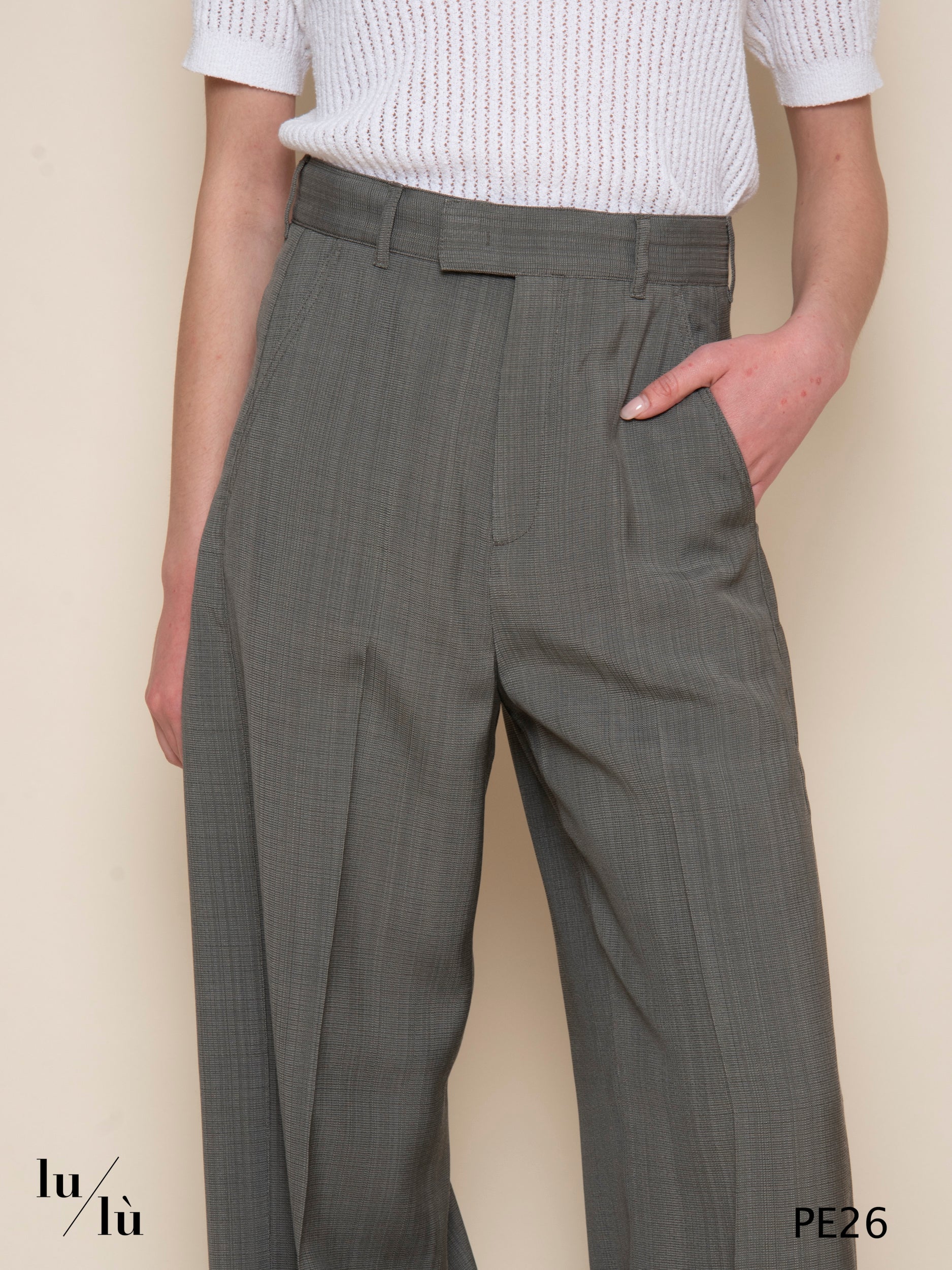 Hippolite - Pantalone donna gamba dritta in viscosa