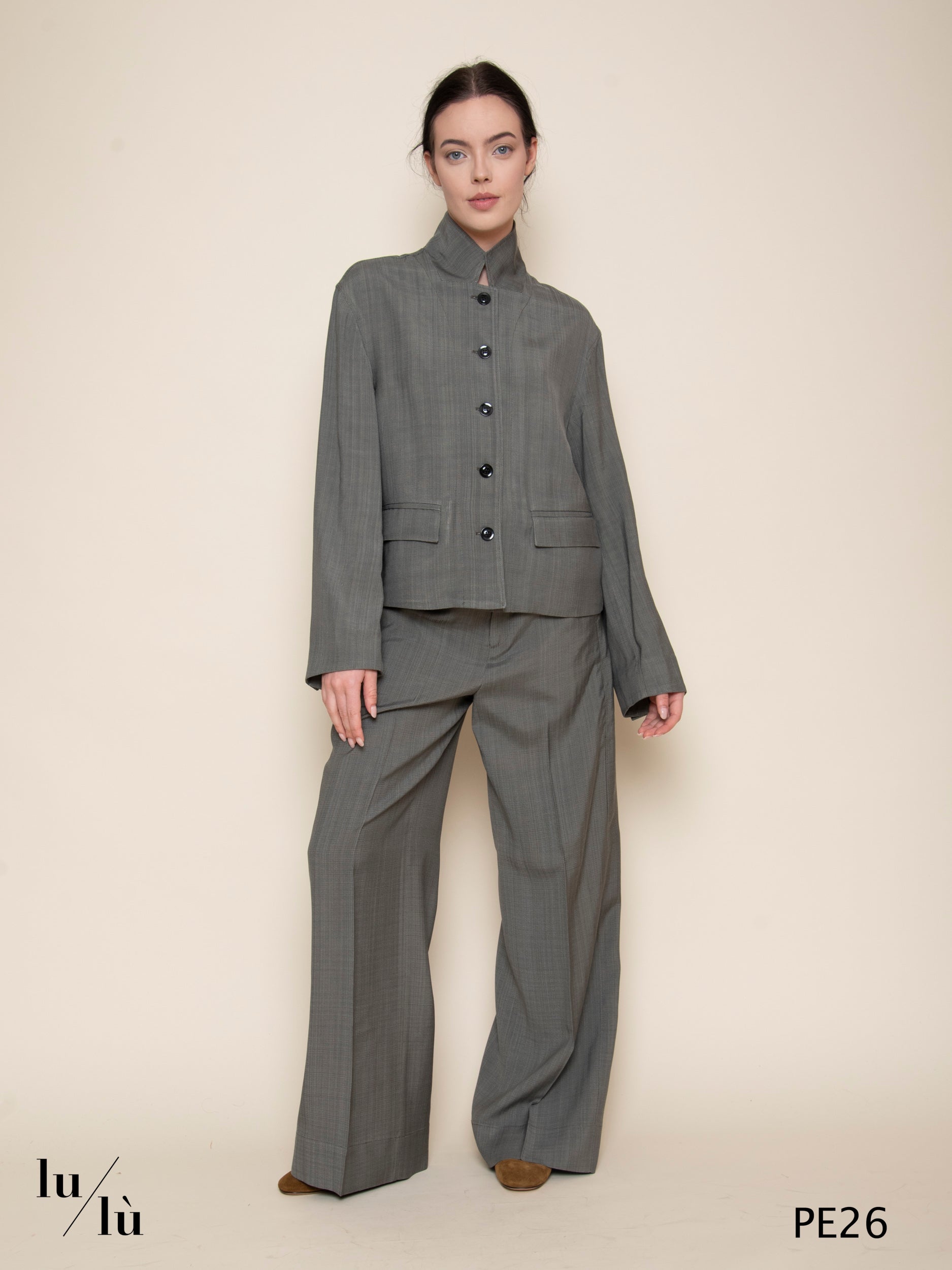 Hippolite - Pantalone donna gamba dritta in viscosa