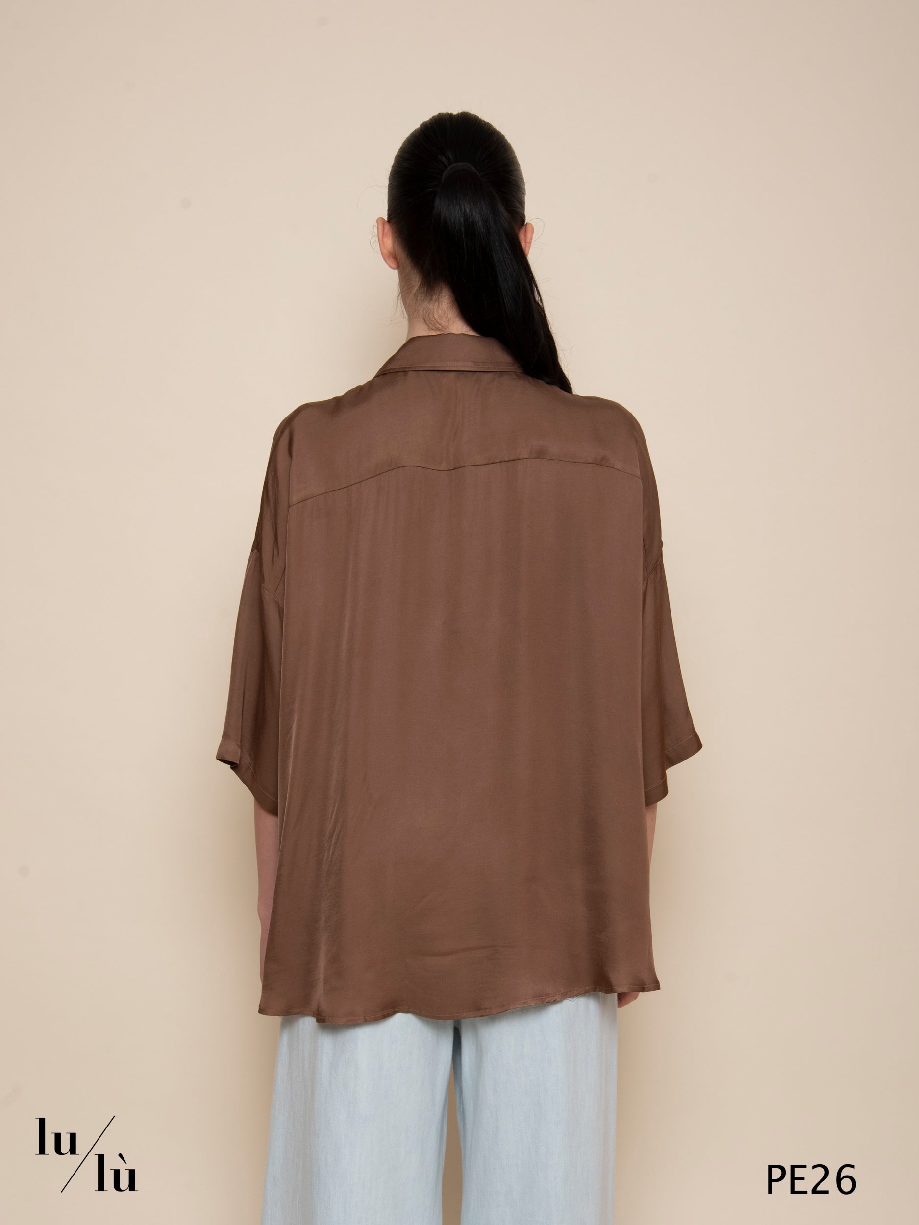 Clara - Camicia donna oversize in viscosa