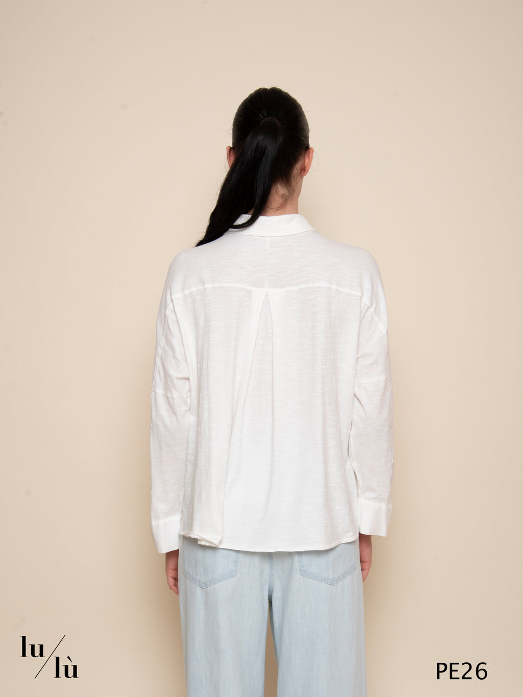 Diamante - Polo donna in jersey fiammato di cotone