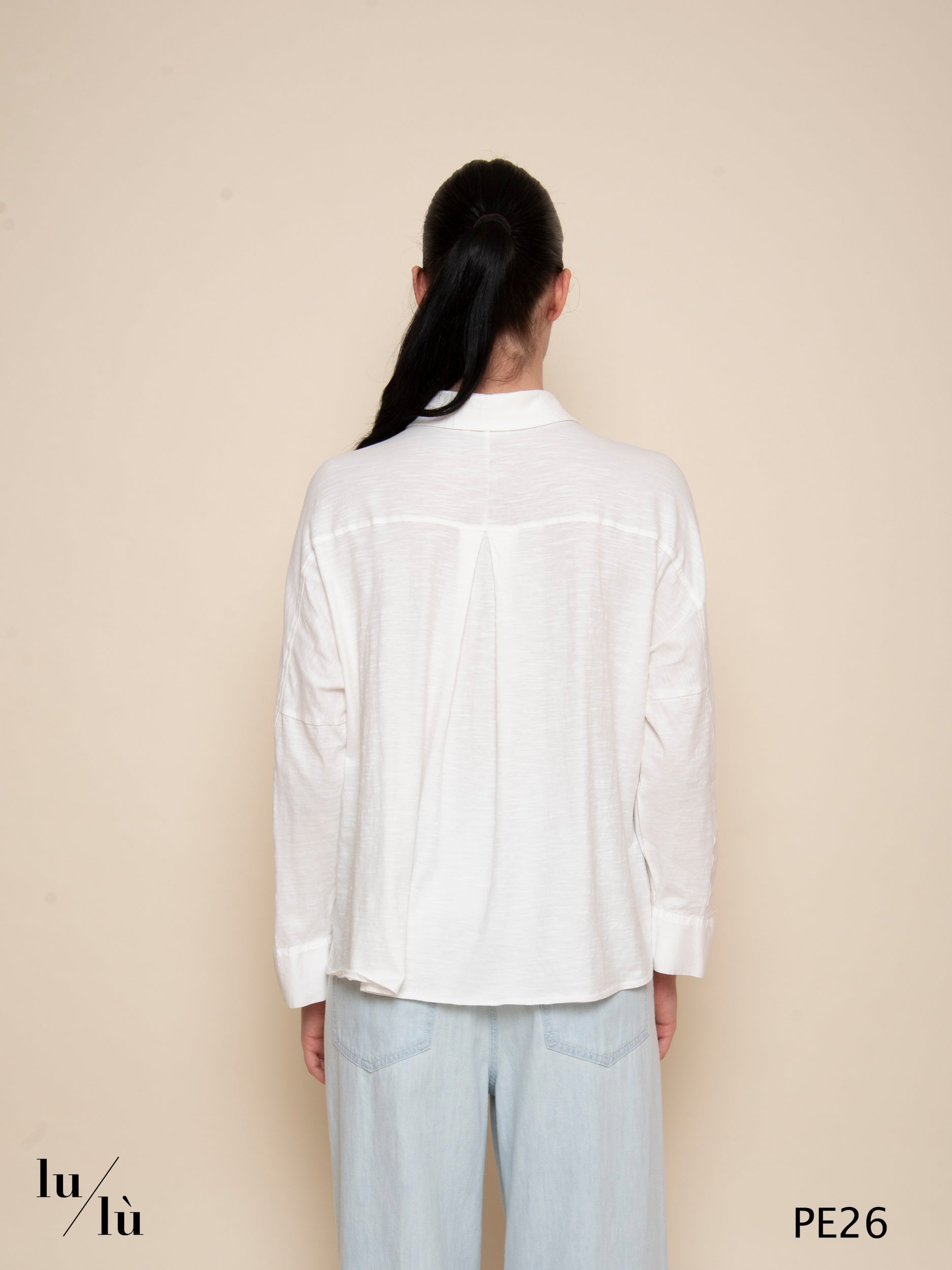 Diamante - Polo donna in jersey fiammato di cotone