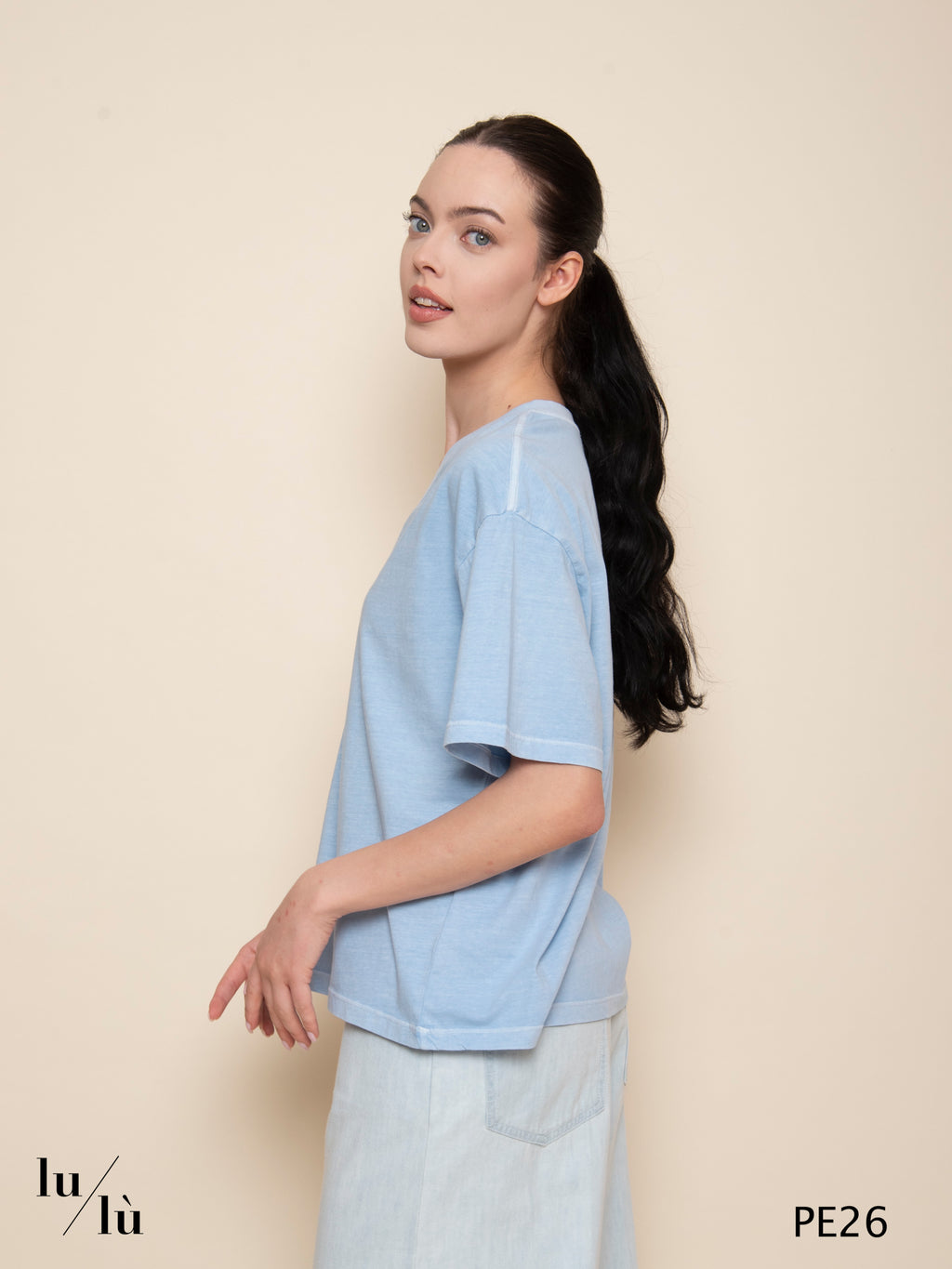 Amaria Sky - T-shirt donna in puro cotone