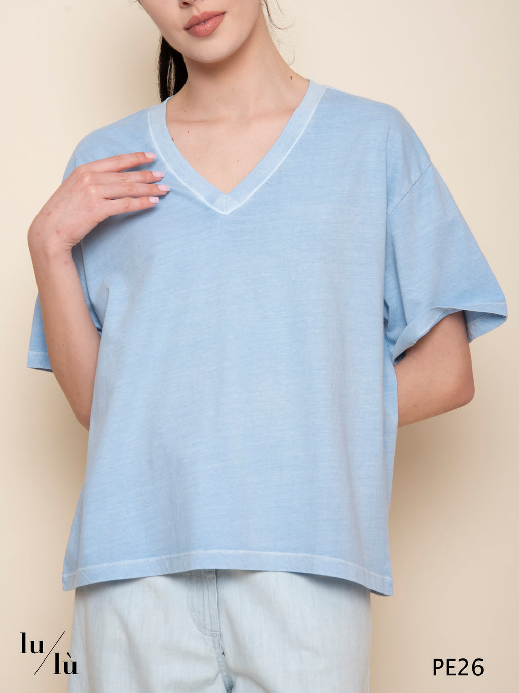 Amaria Sky - T-shirt donna in puro cotone