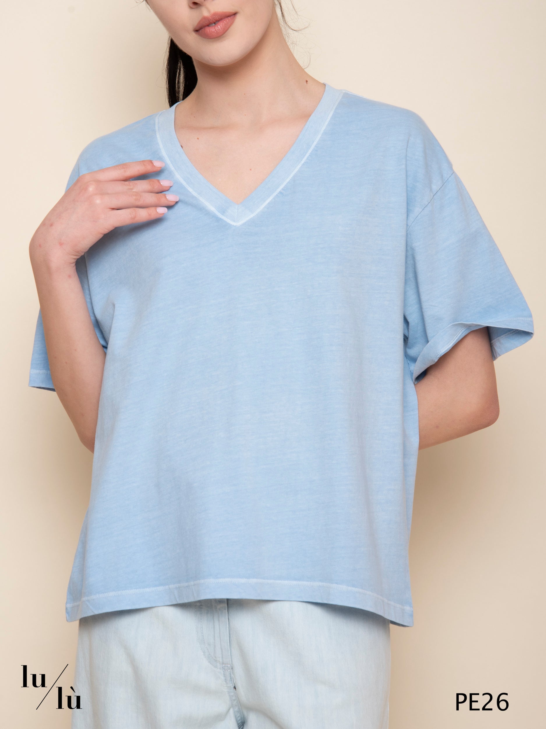 Amaria Sky - T-shirt donna in puro cotone