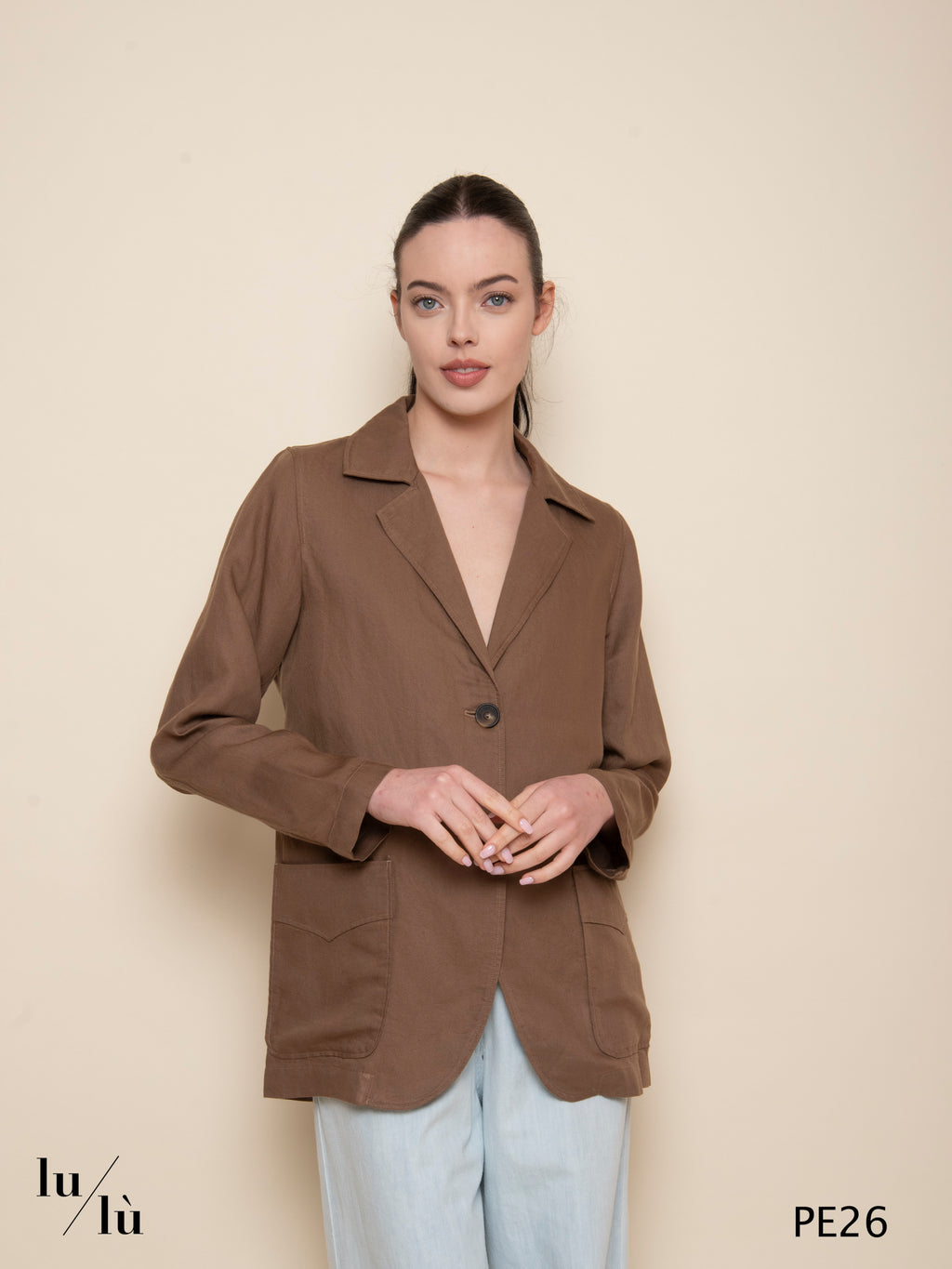 Valenzoro - Giacca morbida in tencel e lino