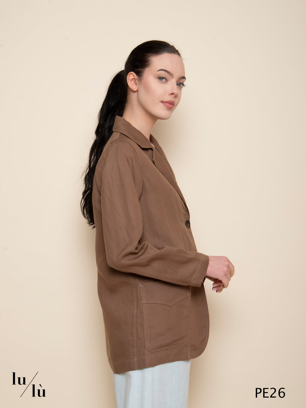 Valenzoro - Giacca morbida in tencel e lino