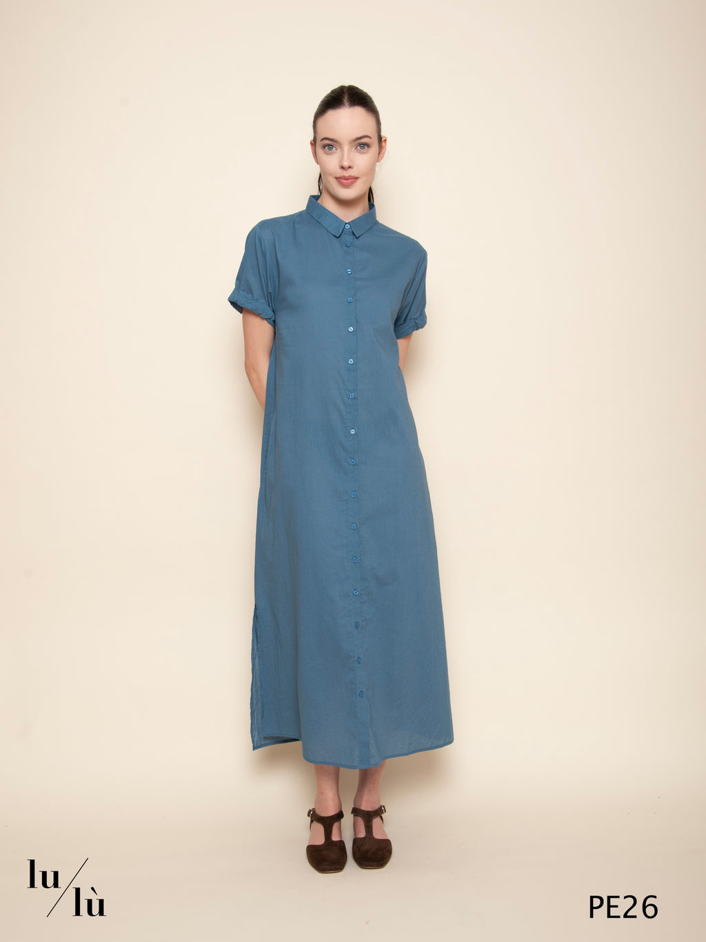 Tampa - Abito donna chemisier in voile di cotone