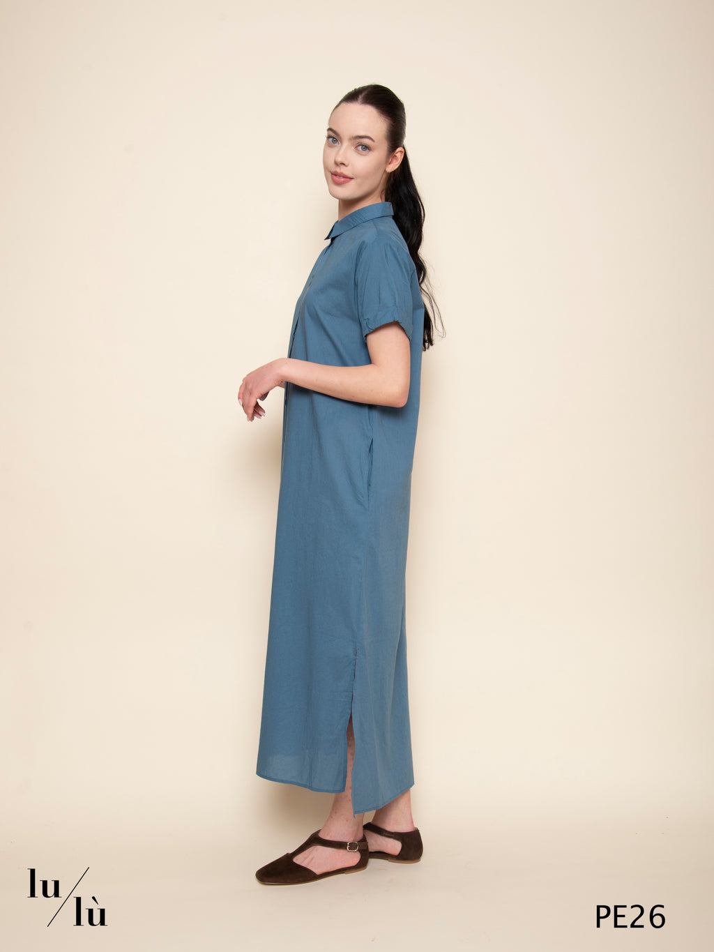 Tampa - Abito donna chemisier in voile di cotone