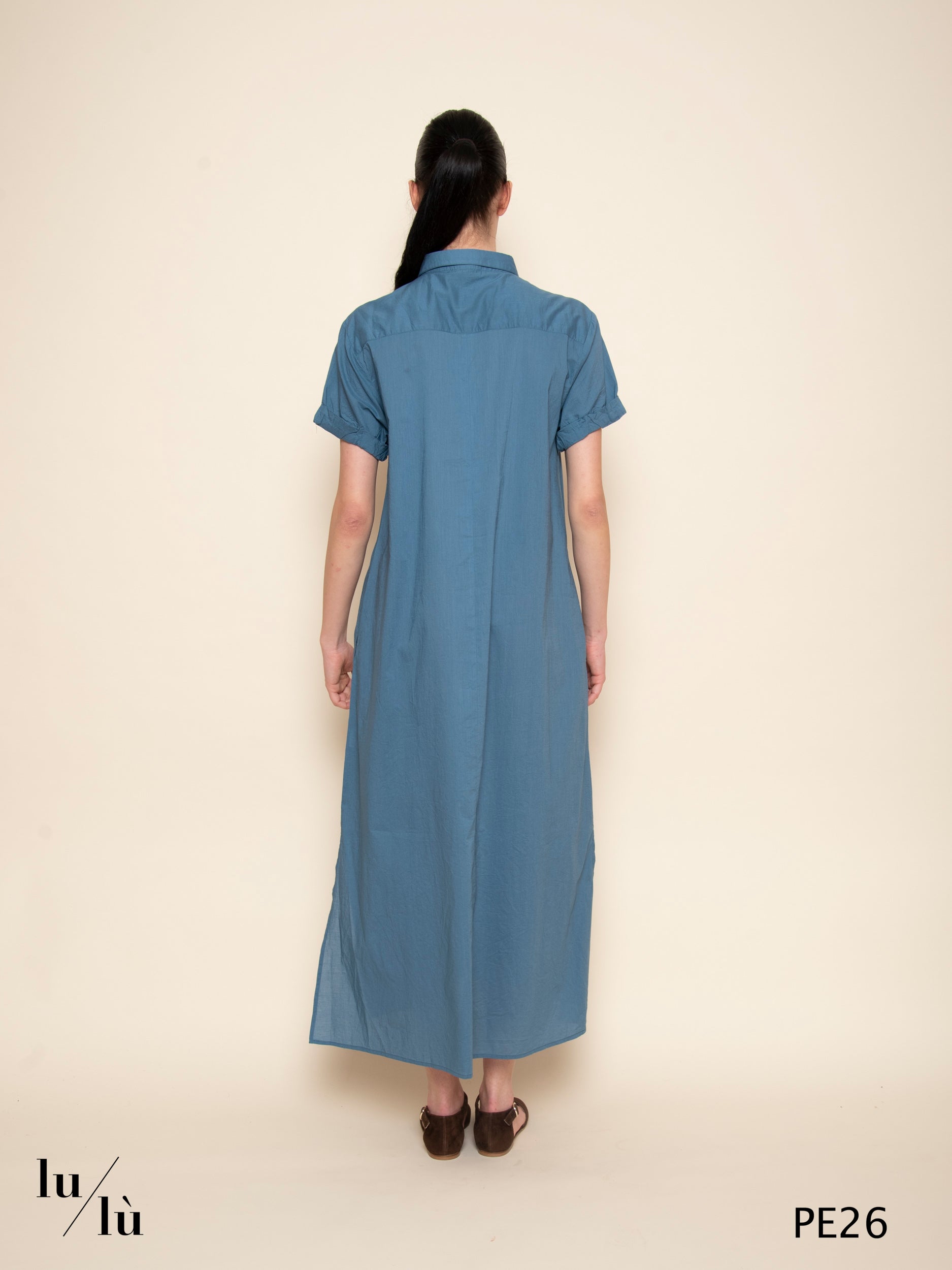 Tampa - Abito donna chemisier in voile di cotone