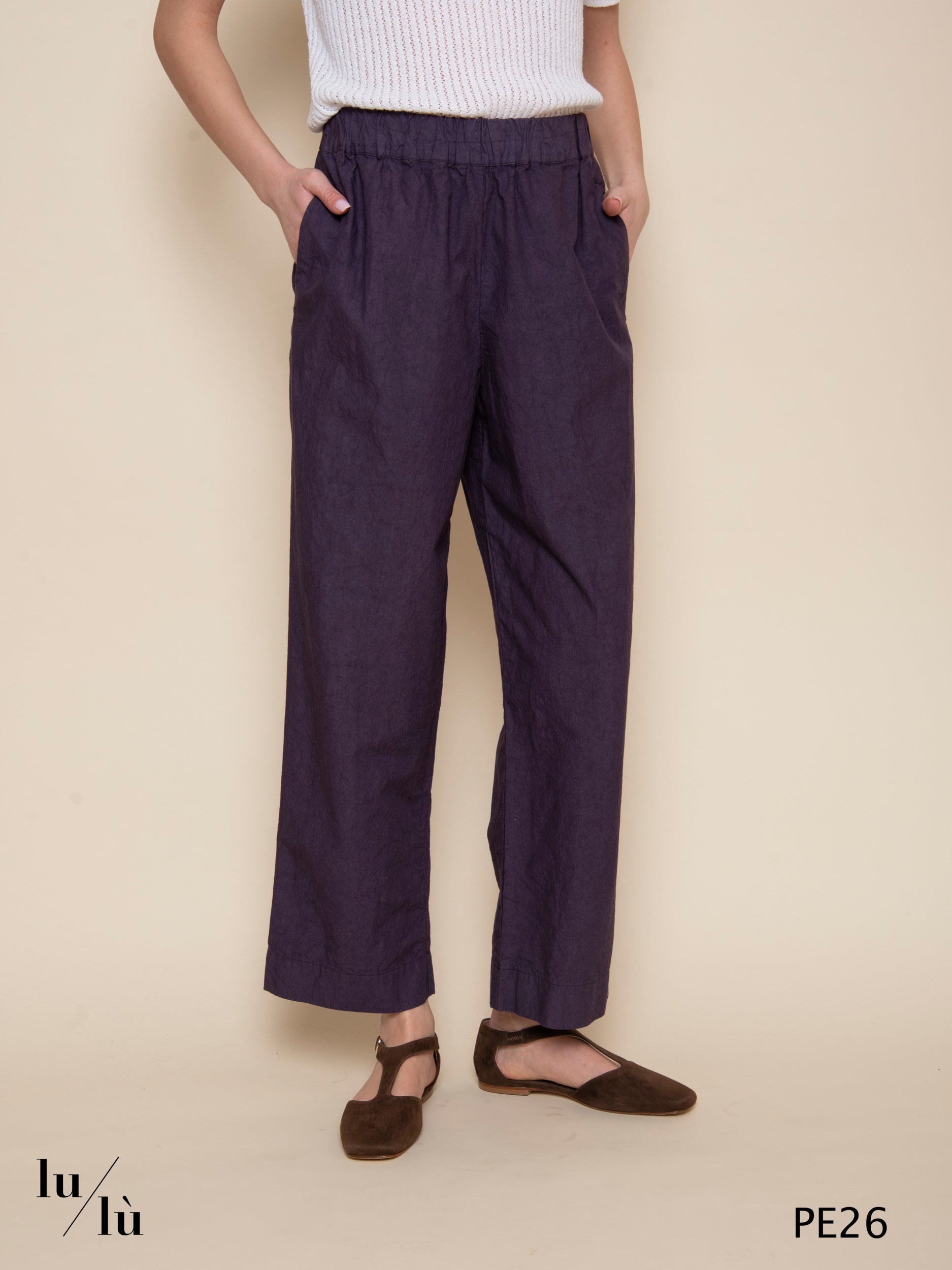 Aiko - Pantaloni cropped con coulisse