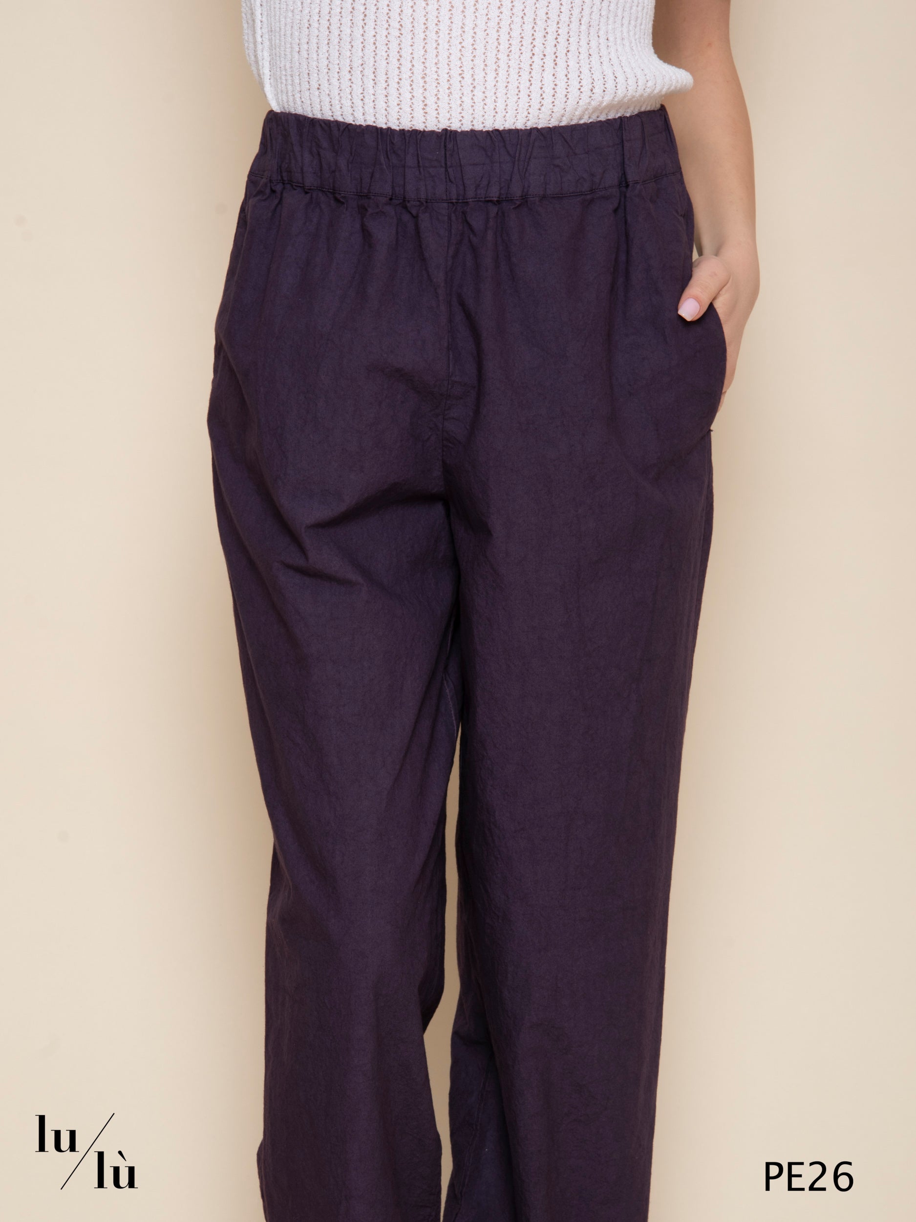 Aiko - Pantaloni cropped con coulisse