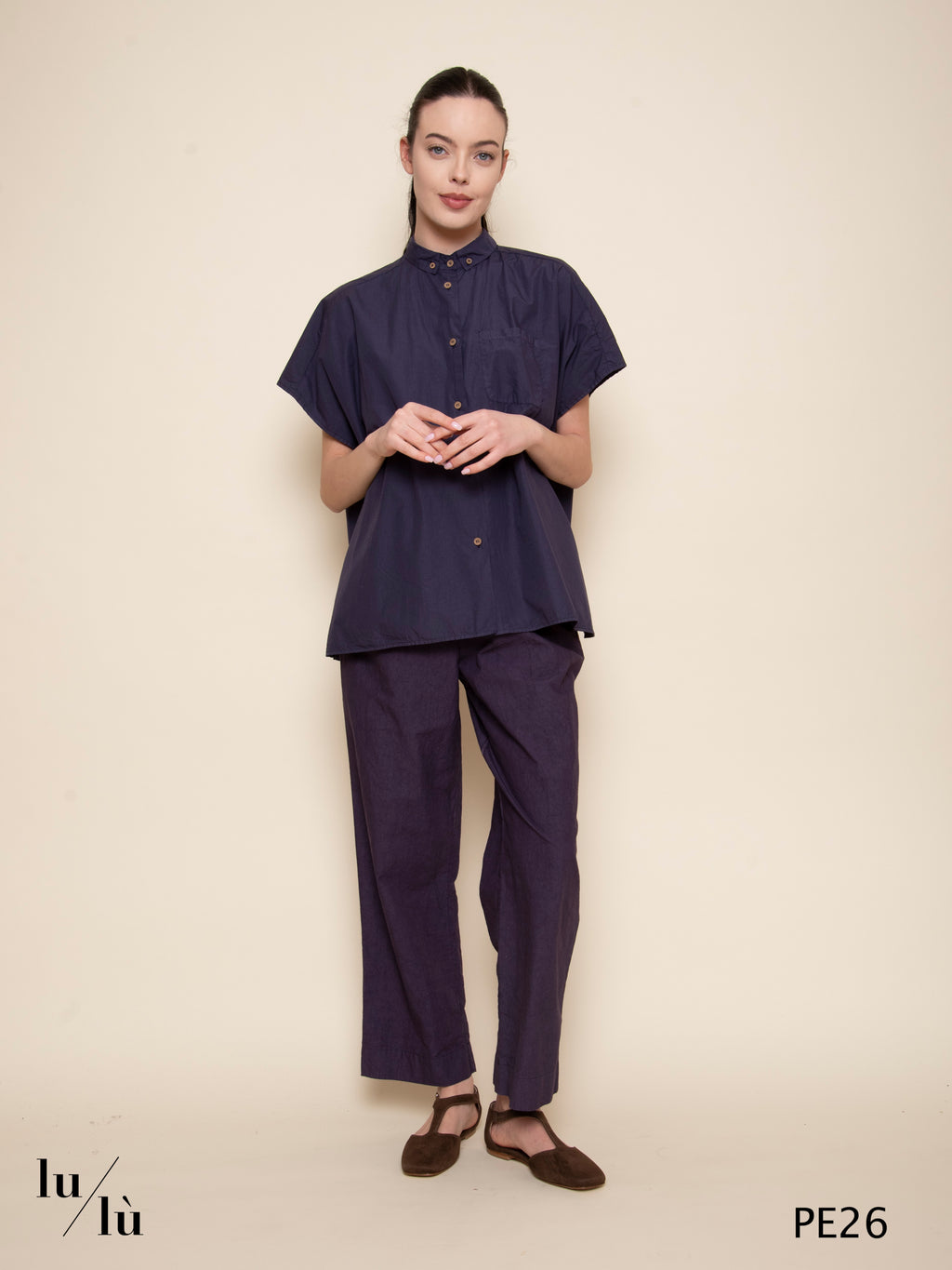 Aiko - Pantaloni cropped con coulisse