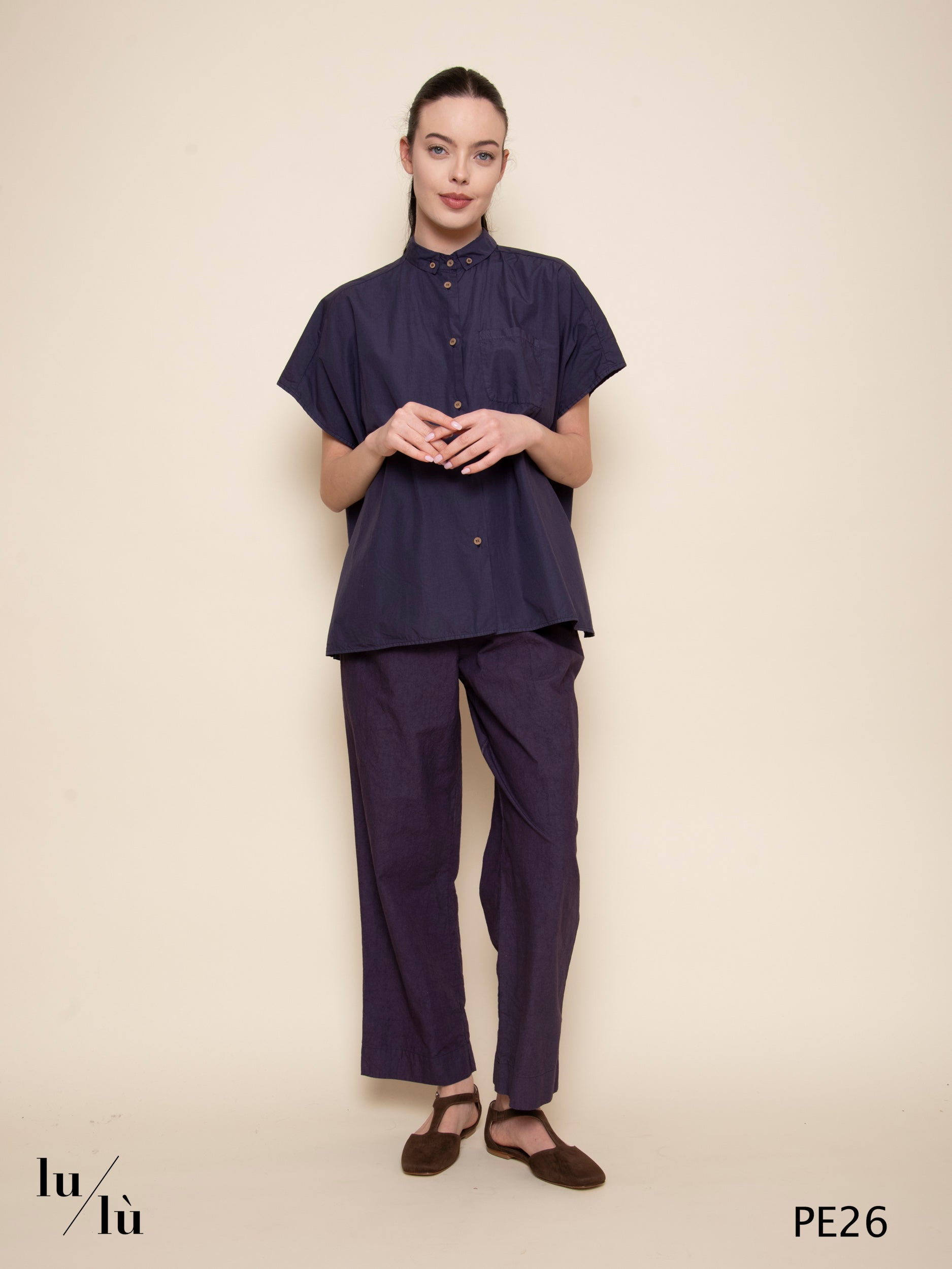 Aiko - Pantaloni cropped con coulisse