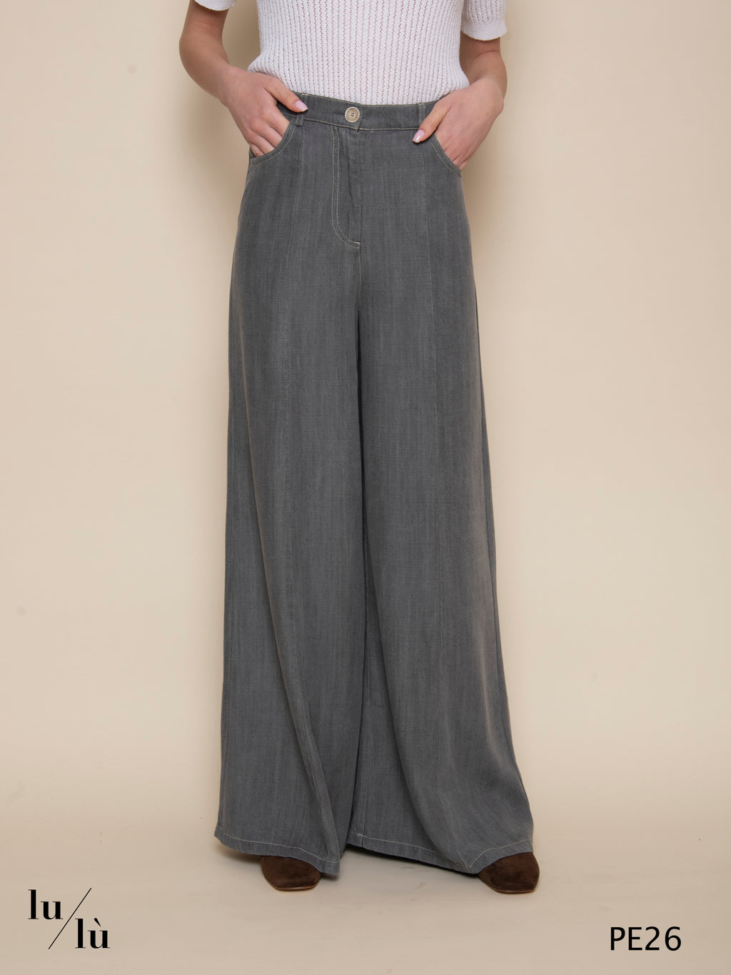 Natsuki - Pantalone ampio fluido in Tencel
