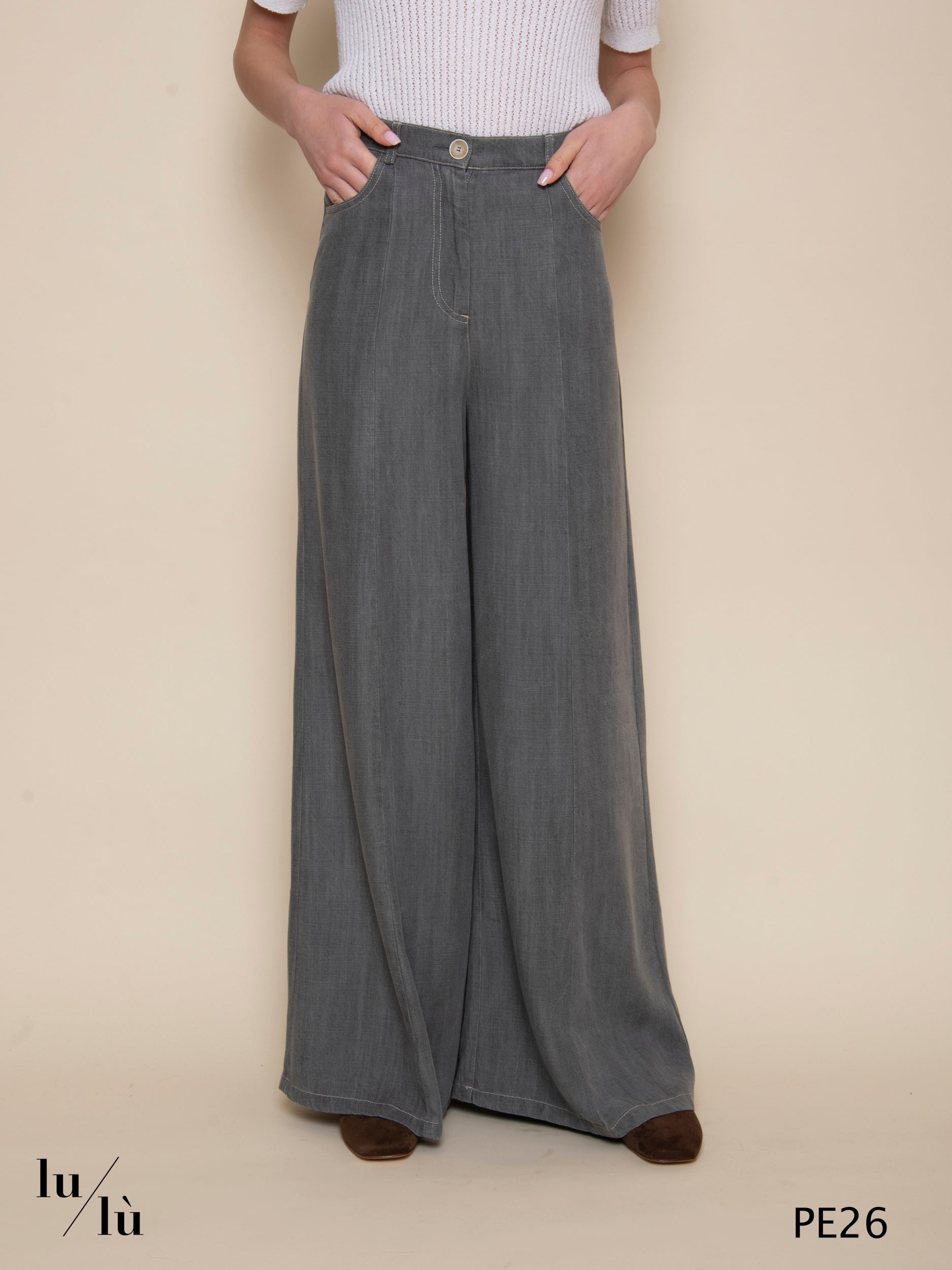 Natsuki - Pantalone ampio fluido in Tencel