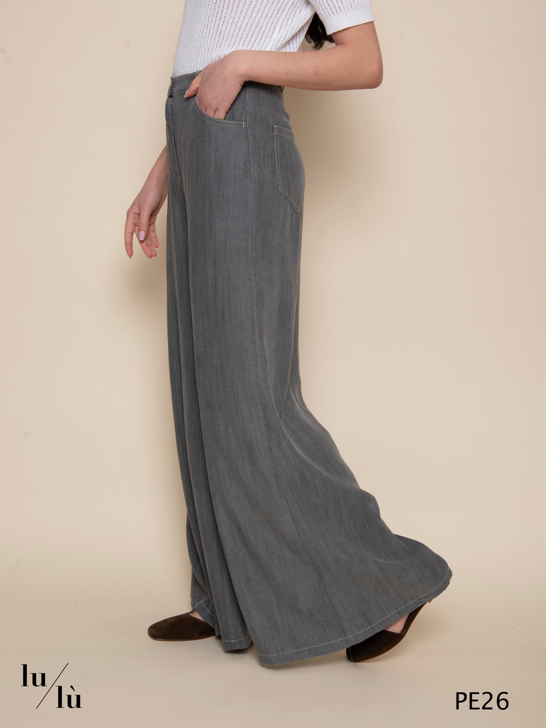 Natsuki - Pantalone ampio fluido in Tencel