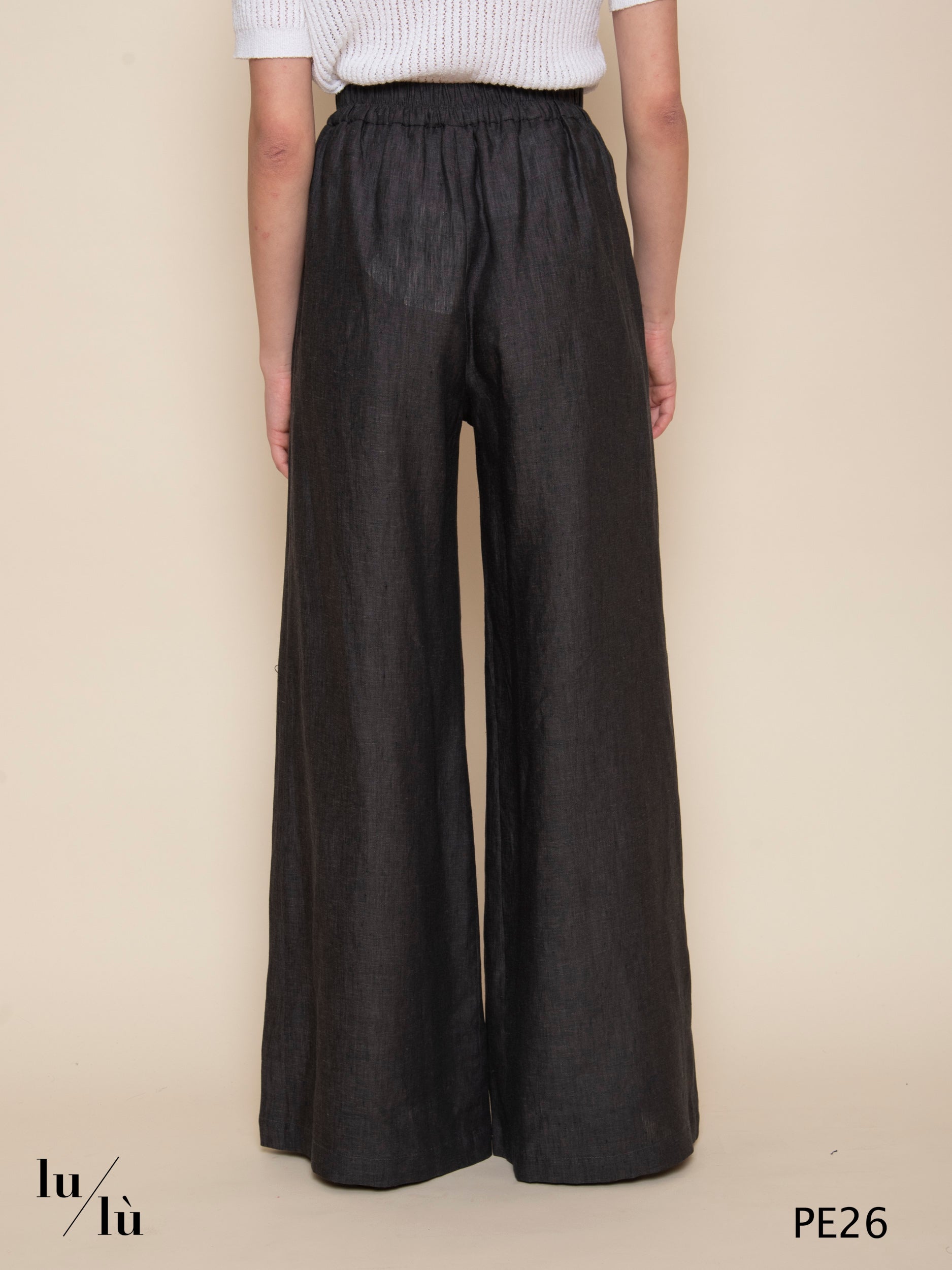Aspen - Pantalone donna a palazzo in lino