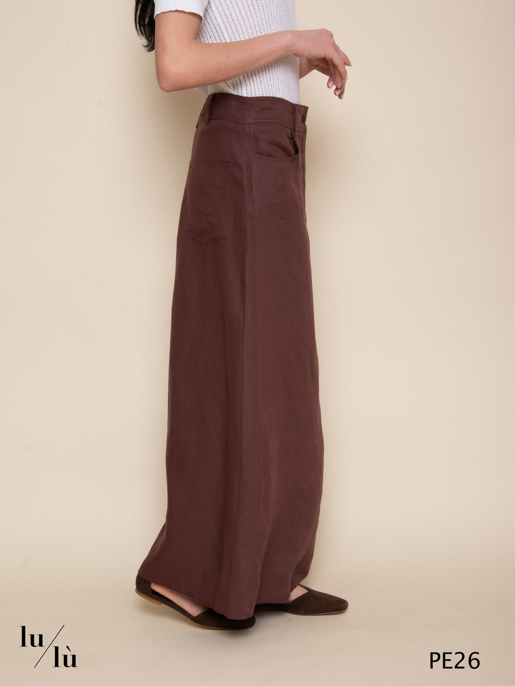 Iacomo - Gonna lunga in tencel e lino
