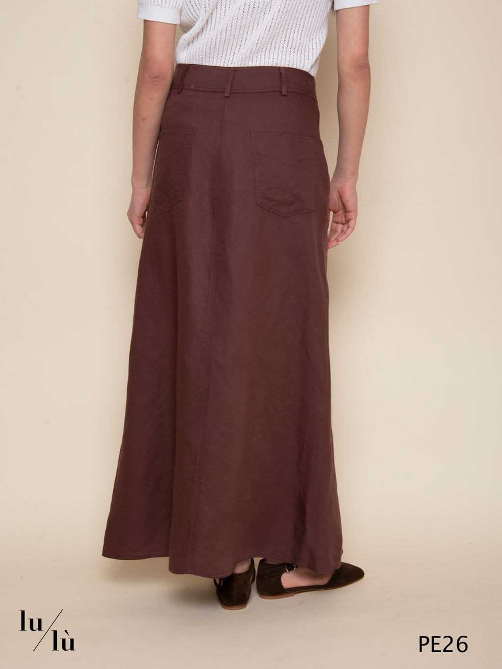 Iacomo - Gonna lunga in tencel e lino