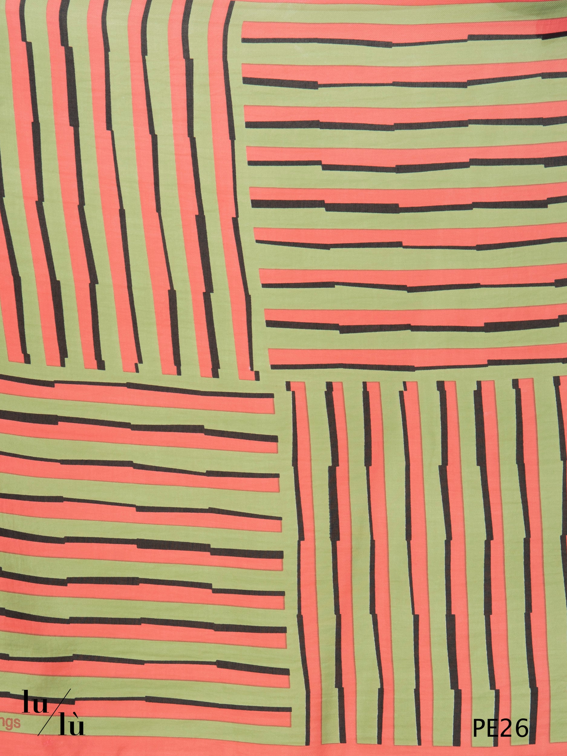 Menta Pink - Foulard quadrato in viscosa e lyocell