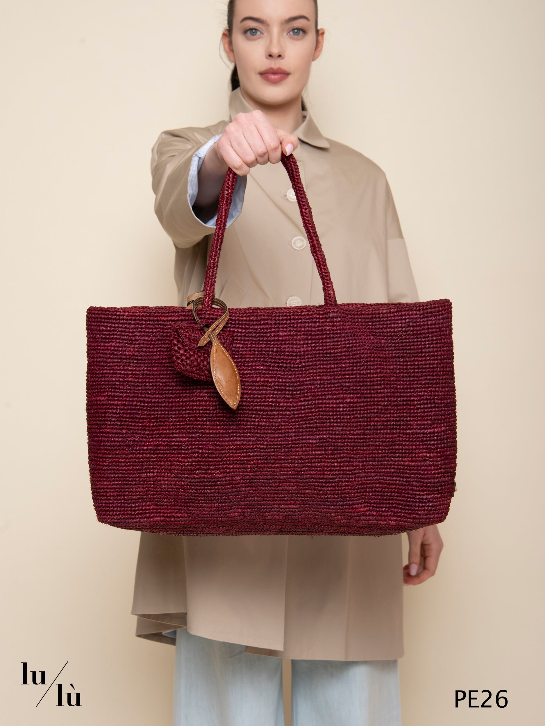 Alma Emme Bordeaux - Tote bag artigianale handmade