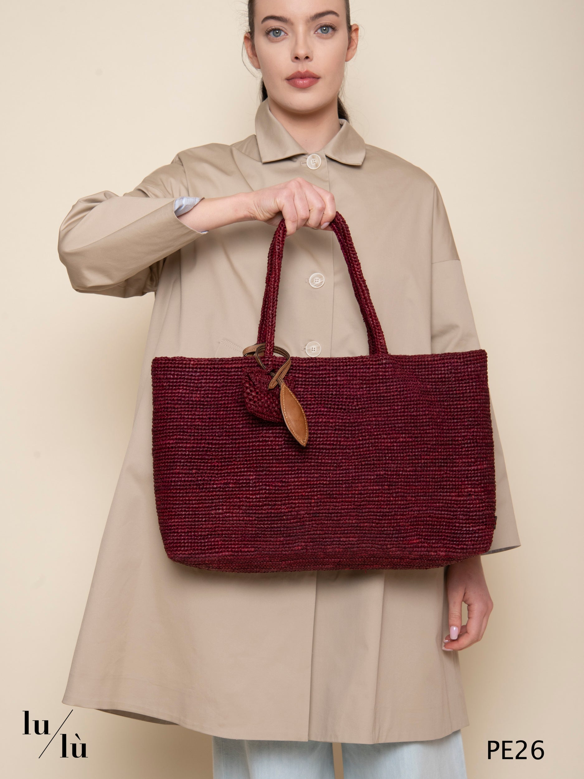 Alma Emme Bordeaux - Tote bag artigianale handmade