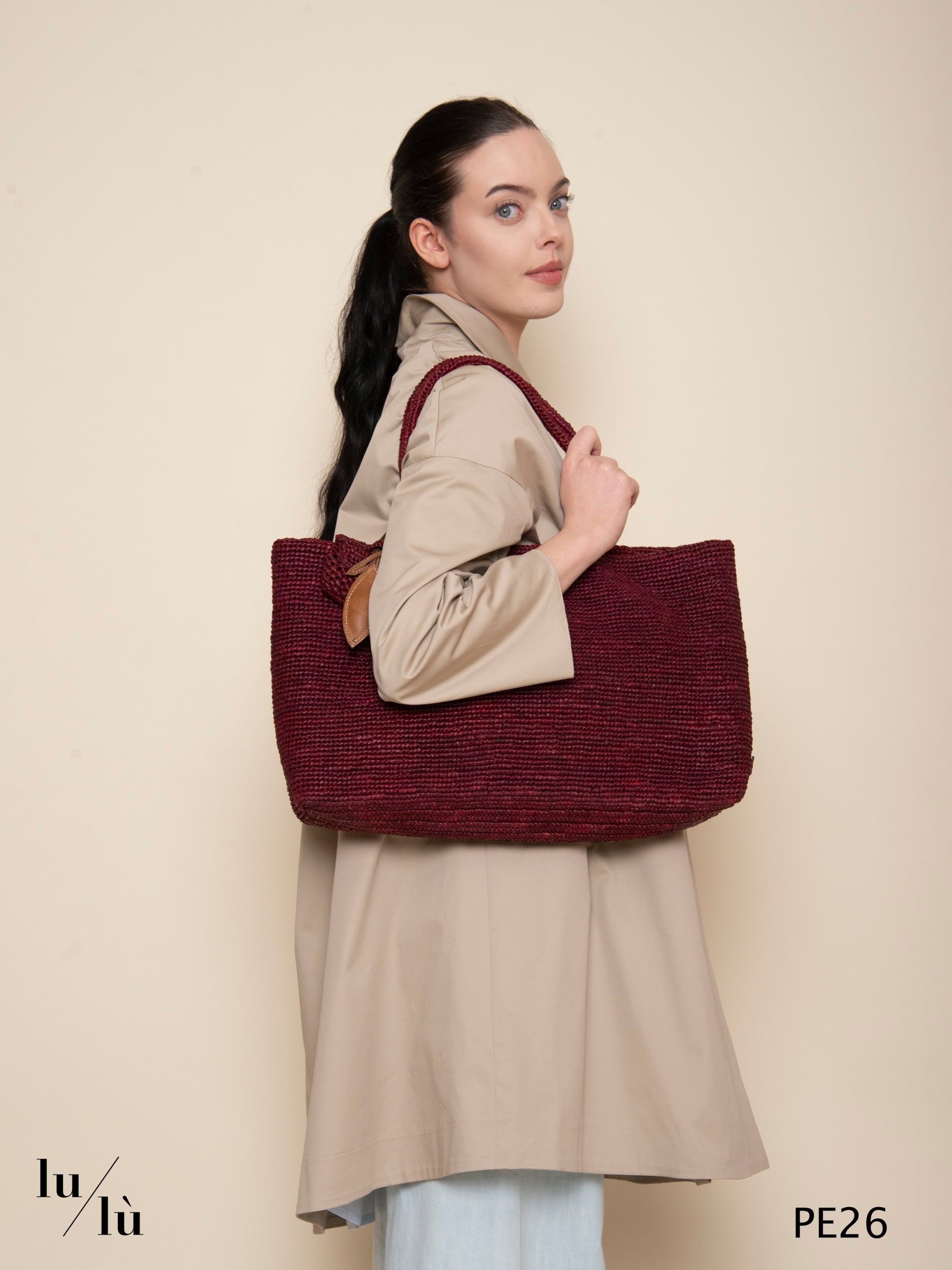 Alma Emme Bordeaux - Tote bag artigianale handmade