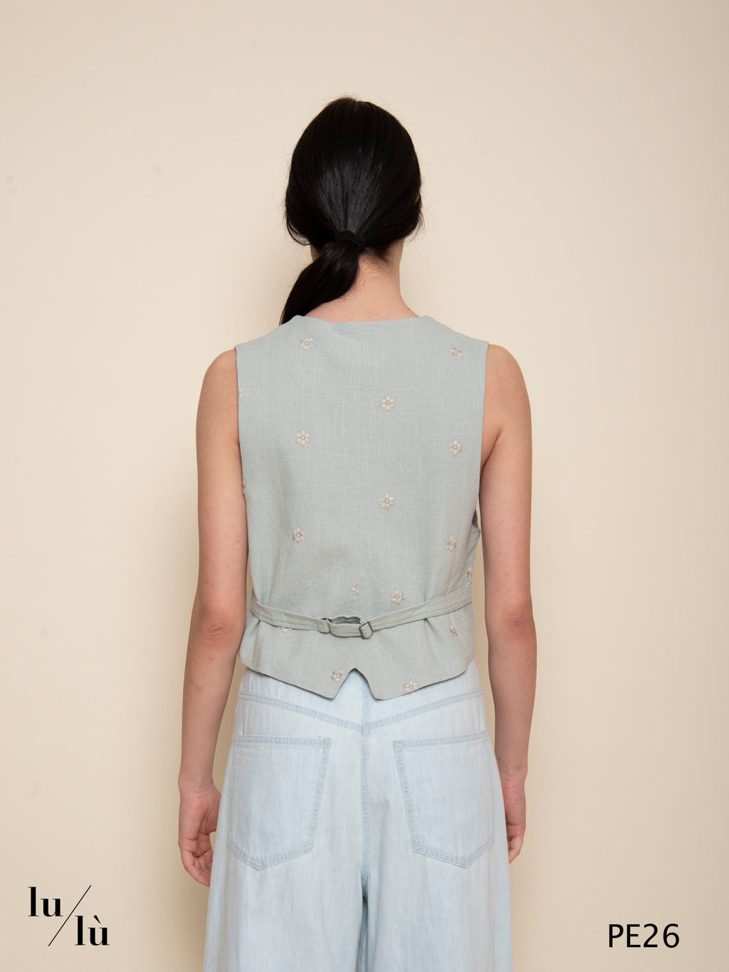 Filippo - Gilet donna in cotone con ricami