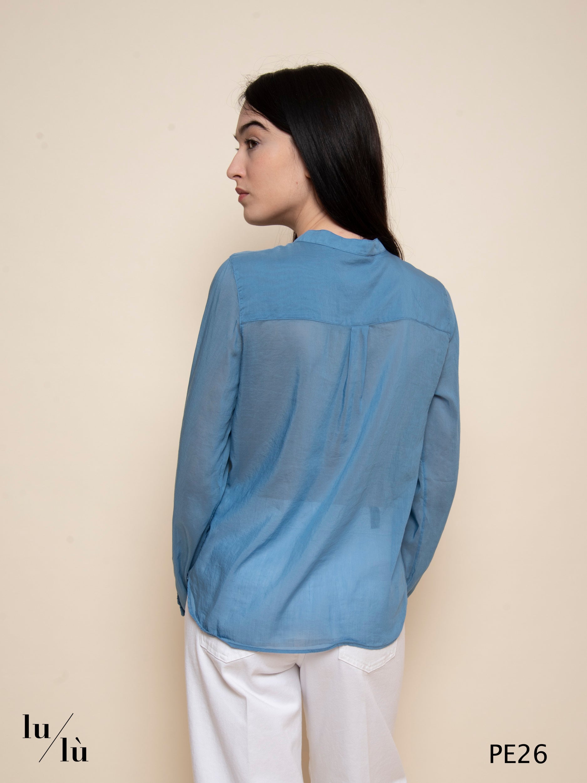 Gayane - Blusa leggera in cotone e seta