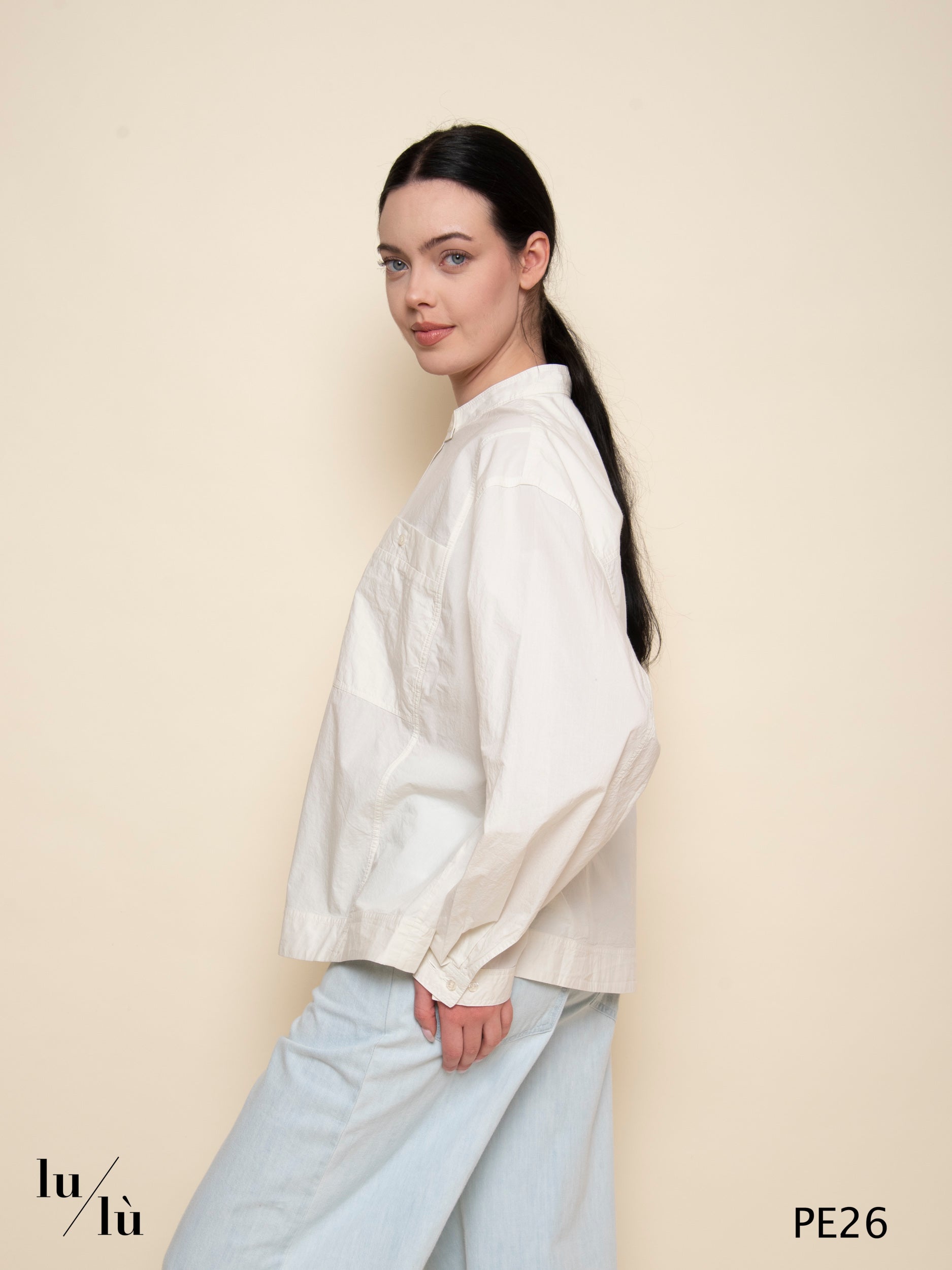 Cyphrie - Camicia over in popeline di cotone lavato