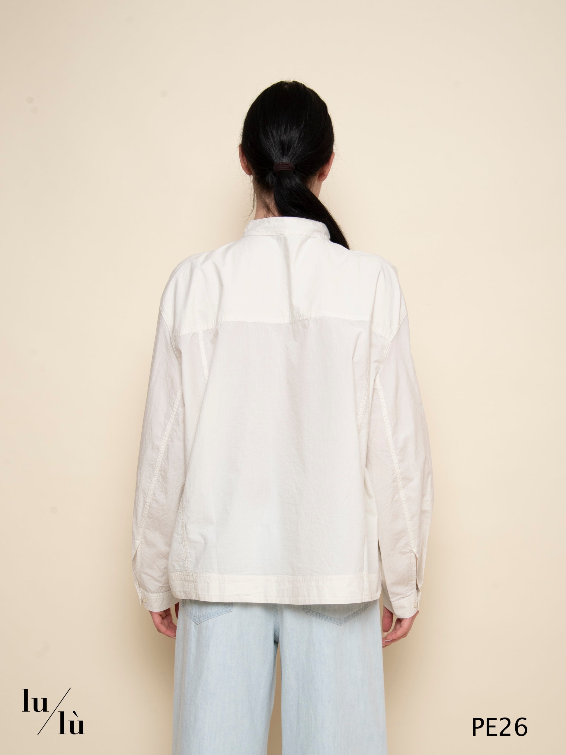 Cyphrie - Camicia over in popeline di cotone lavato