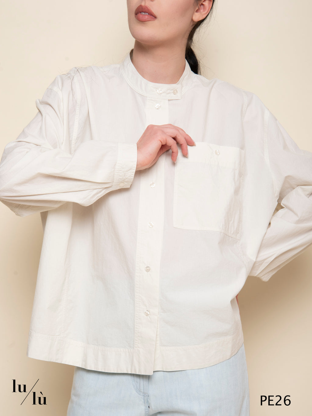 Cyphrie - Camicia over in popeline di cotone lavato