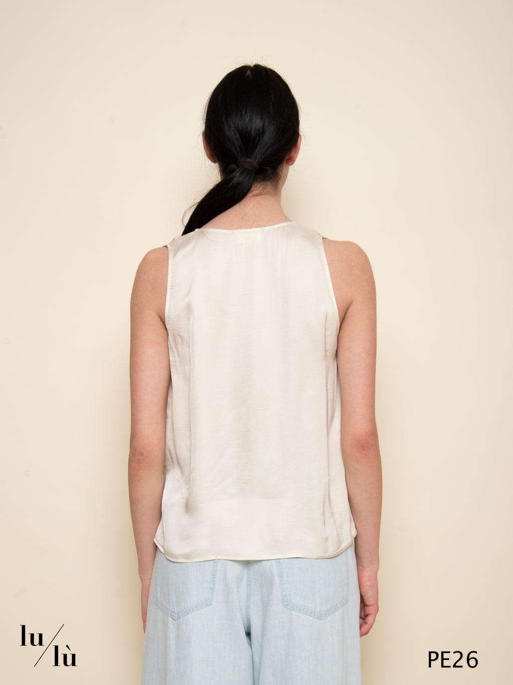 Taoda Avorio - Top donna in viscosa