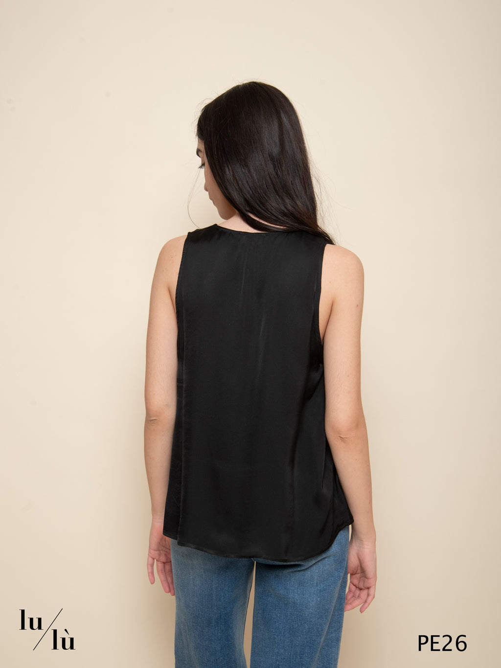 Taoda Nero - Top donna in viscosa