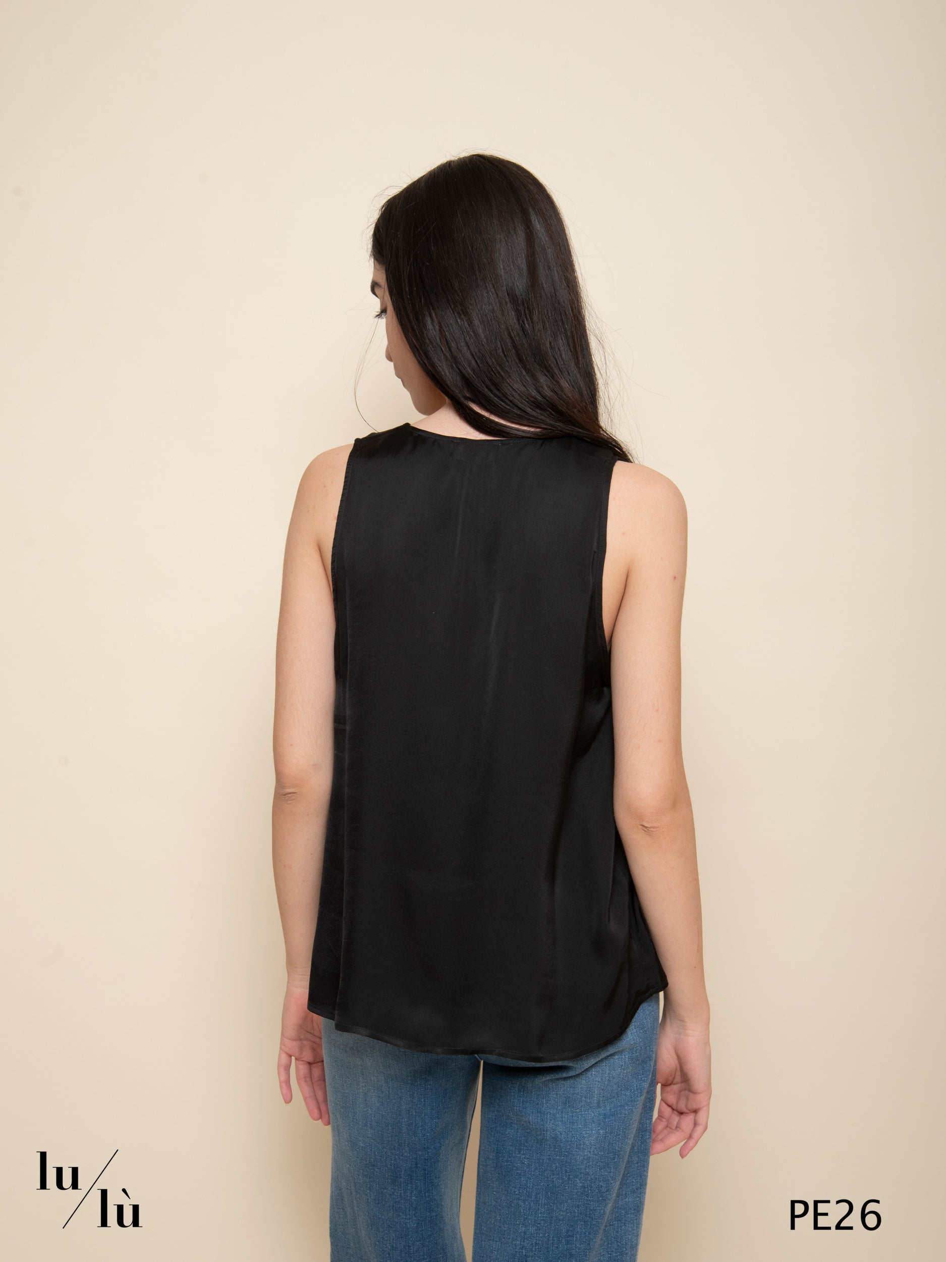 Taoda Nero - Top donna in viscosa