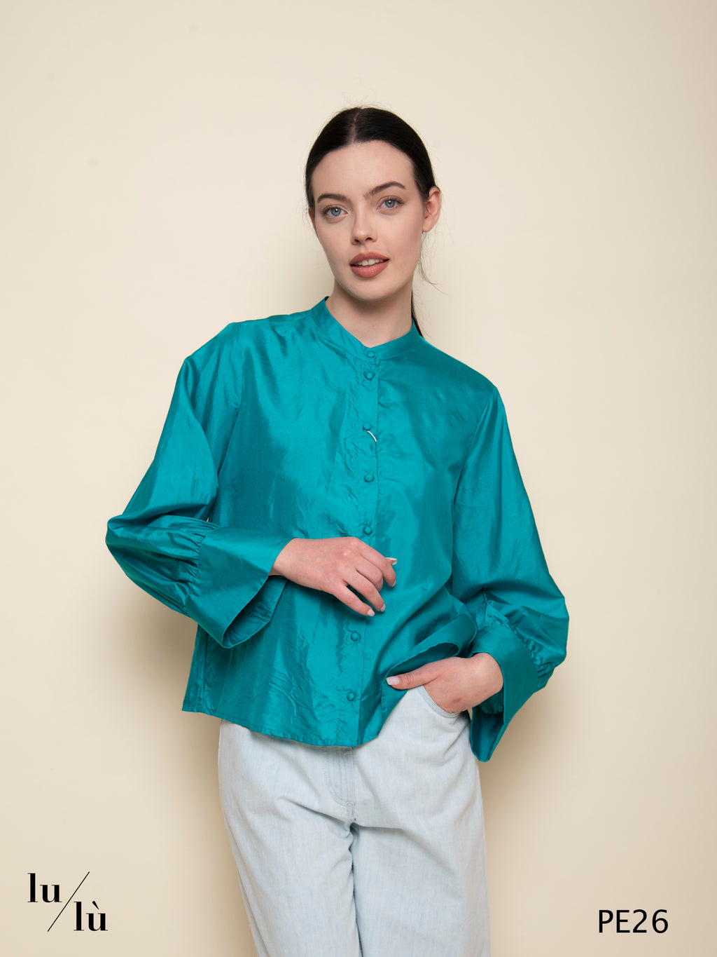 Franklin - Camicia boxy in seta habutai