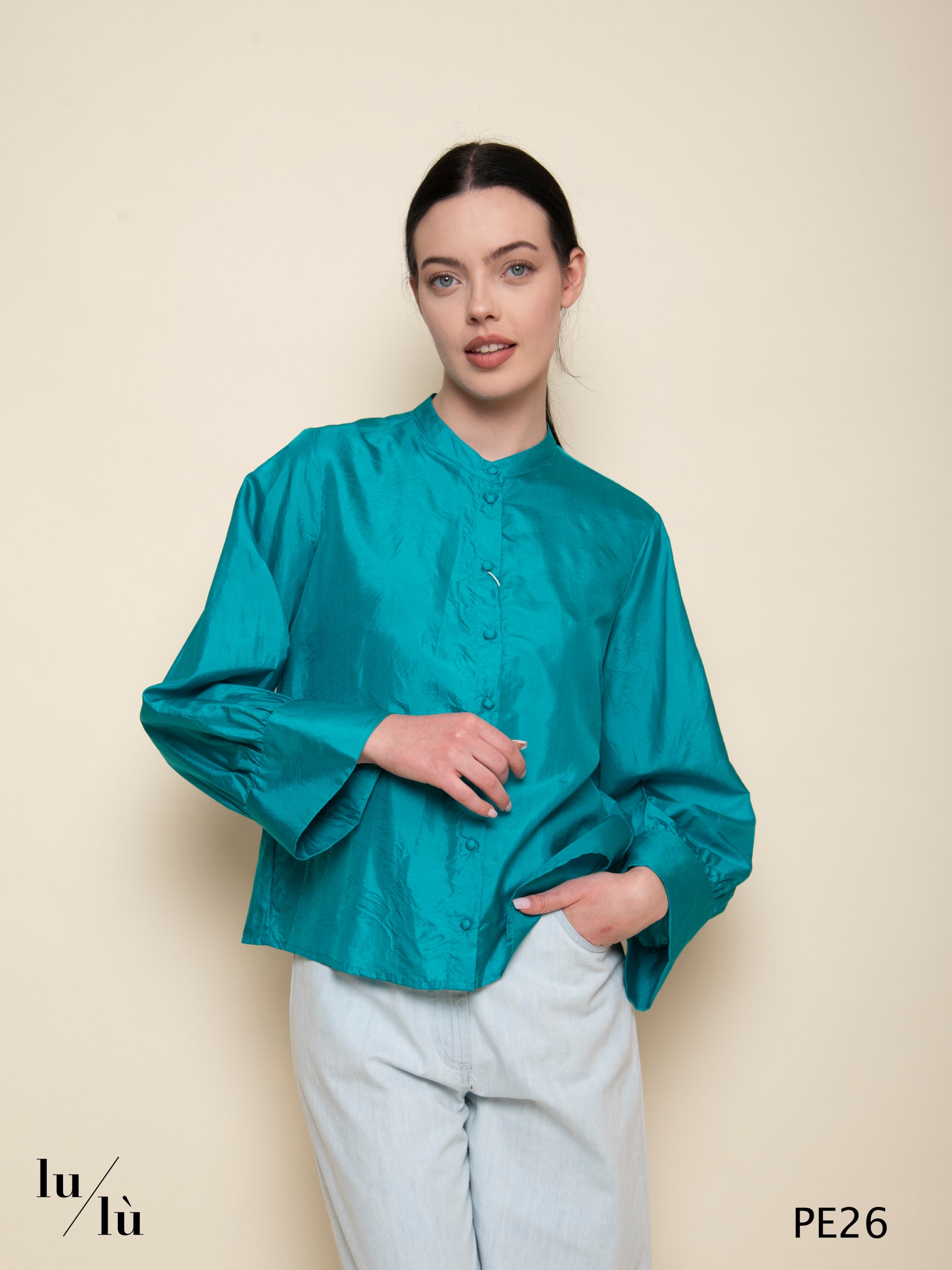 Franklin - Camicia boxy in seta habutai