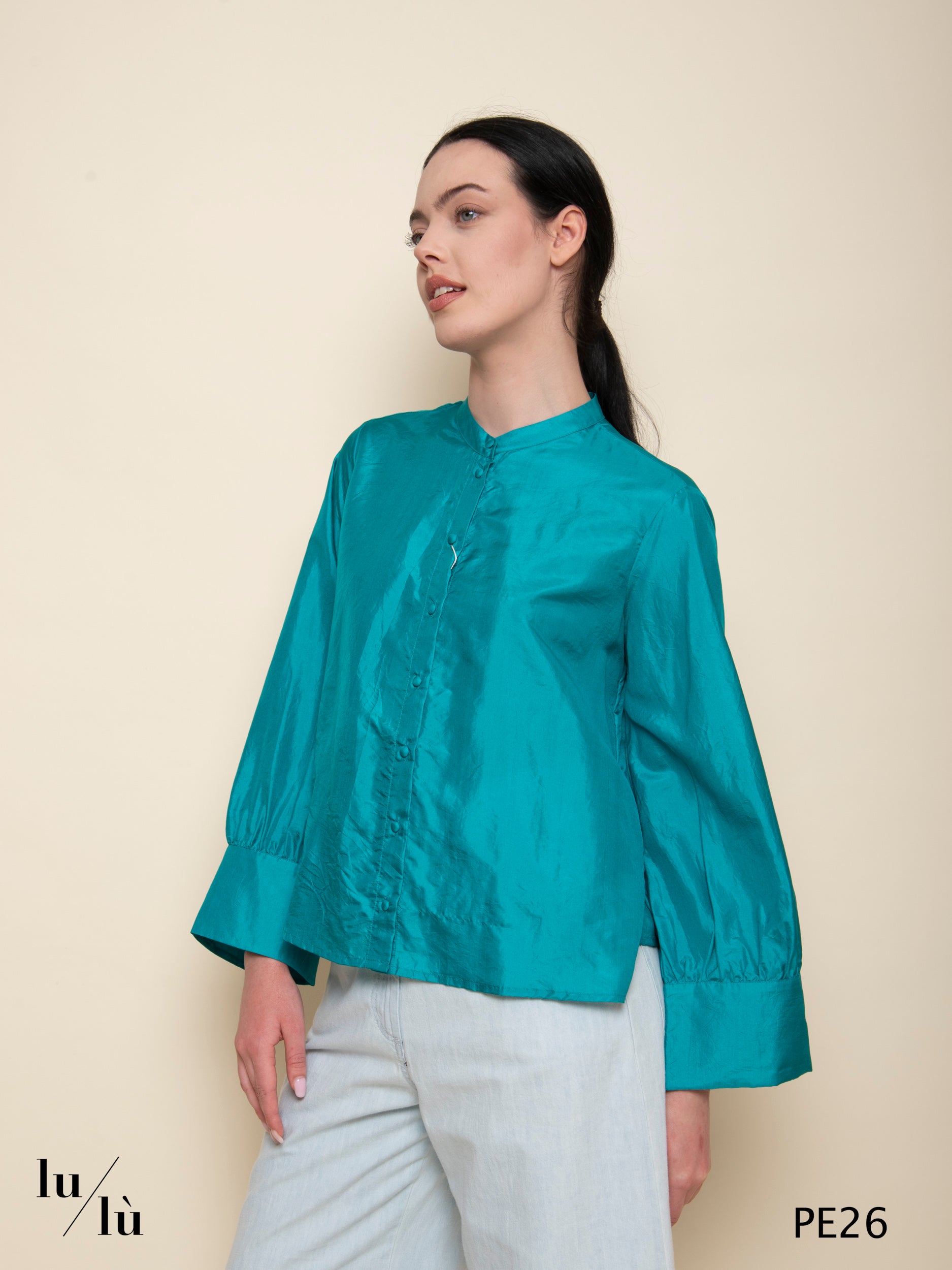 Franklin - Camicia boxy in seta habutai